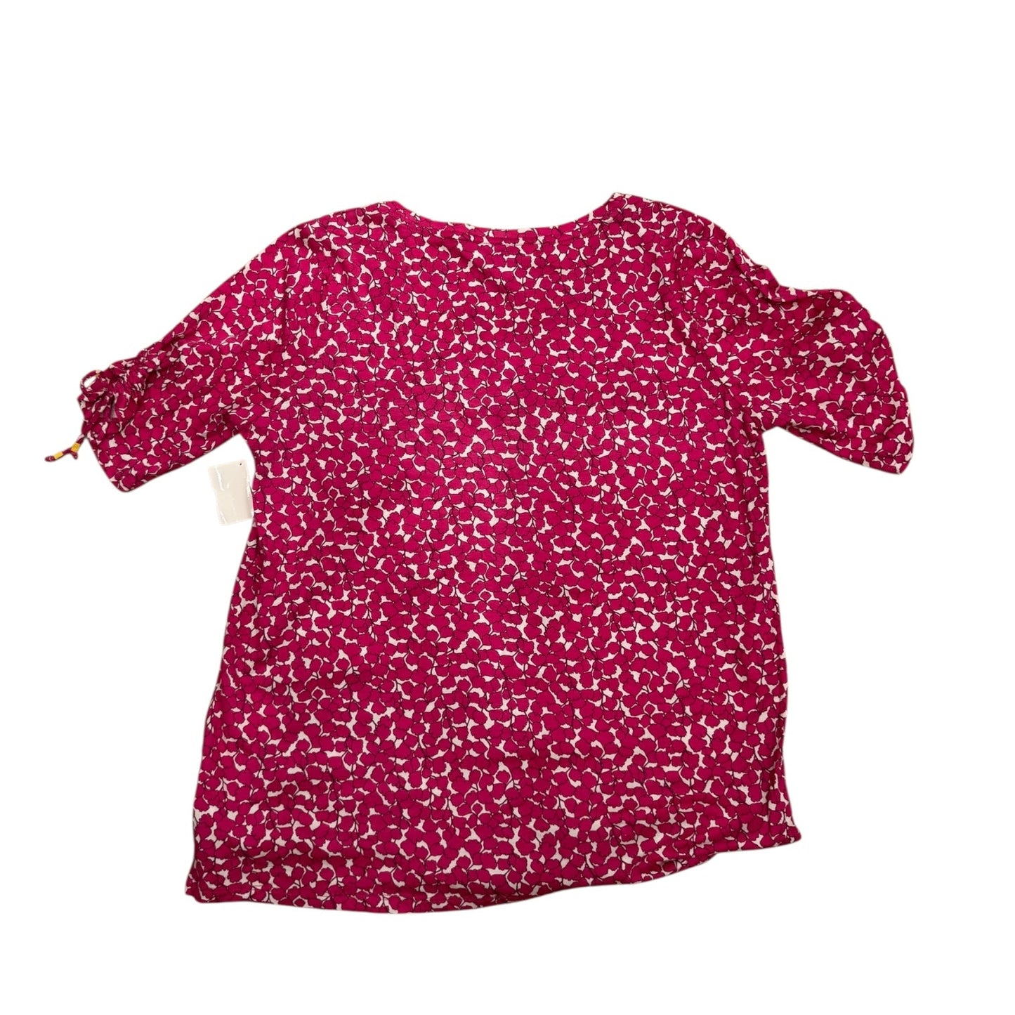 Top Ss Designer By Michael Kors In Pink & White, Size:L