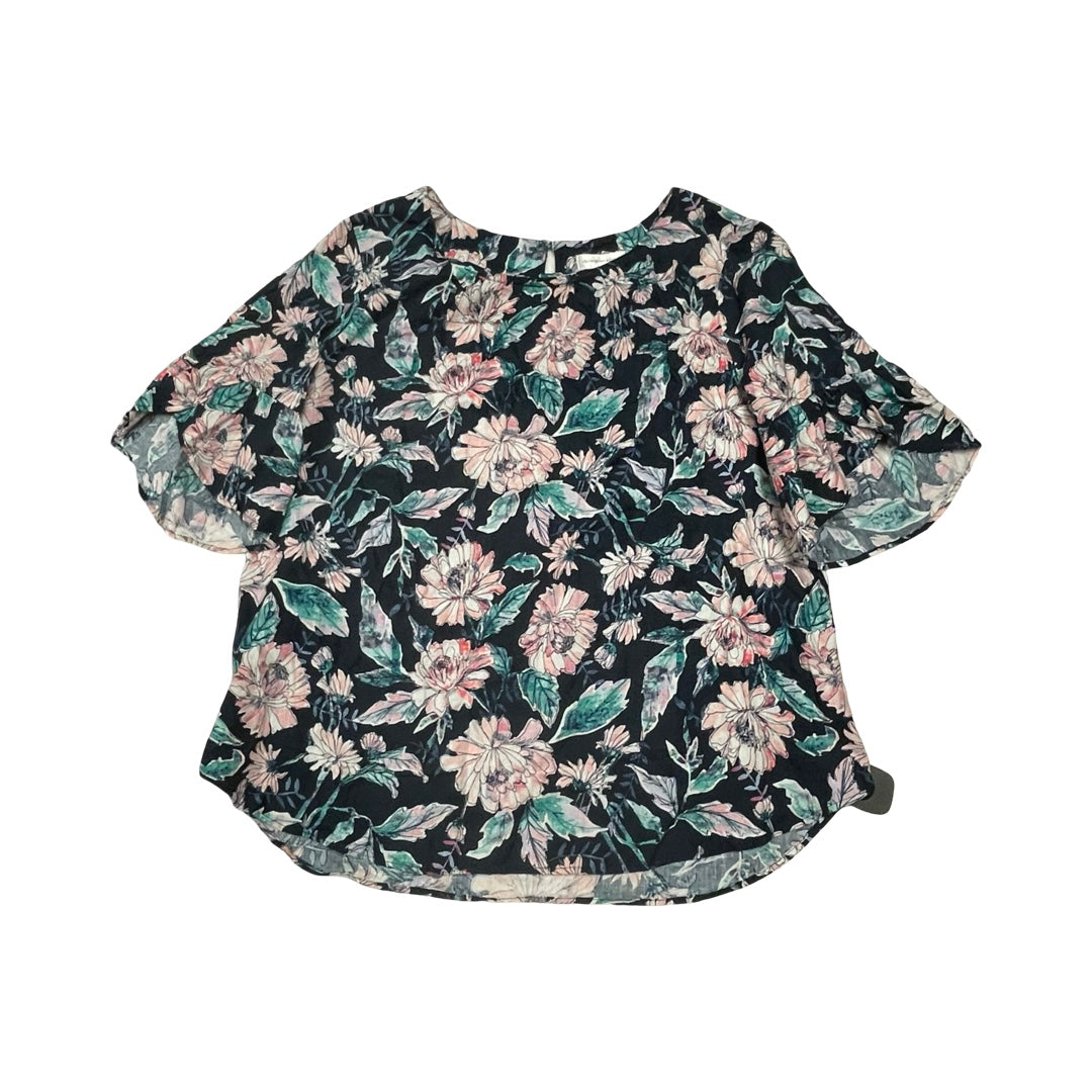 Top Ss By Christopher And Banks In Floral Print, Size:Xl