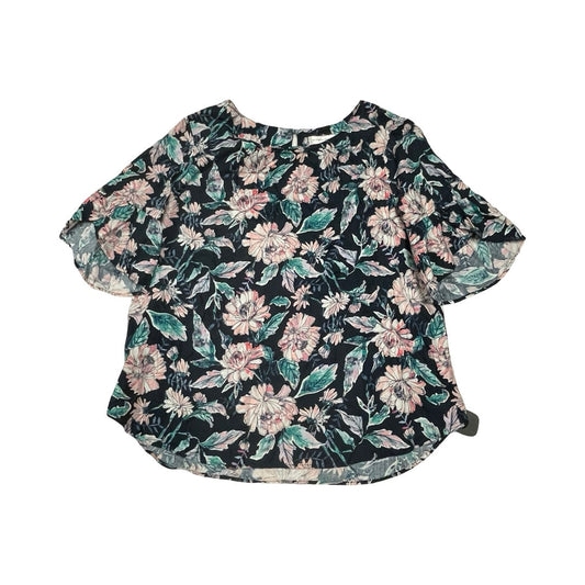 Top Ss By Christopher And Banks In Floral Print, Size:Xl