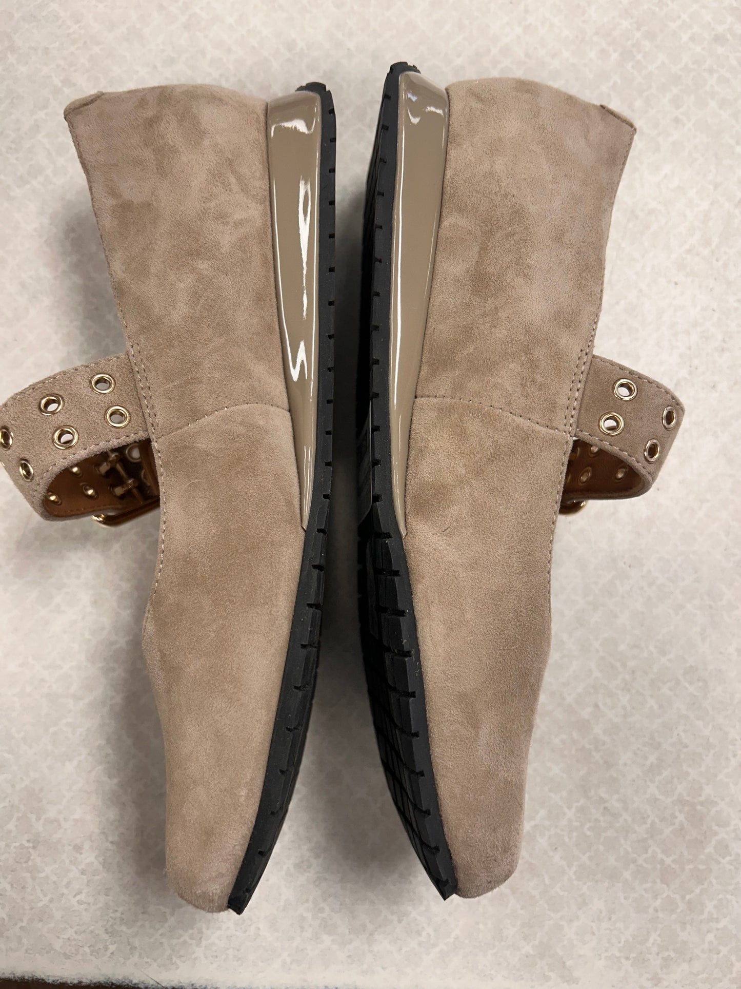 Shoes Heels Wedge By L’Amour De Pieds  In Taupe, Size:6.5