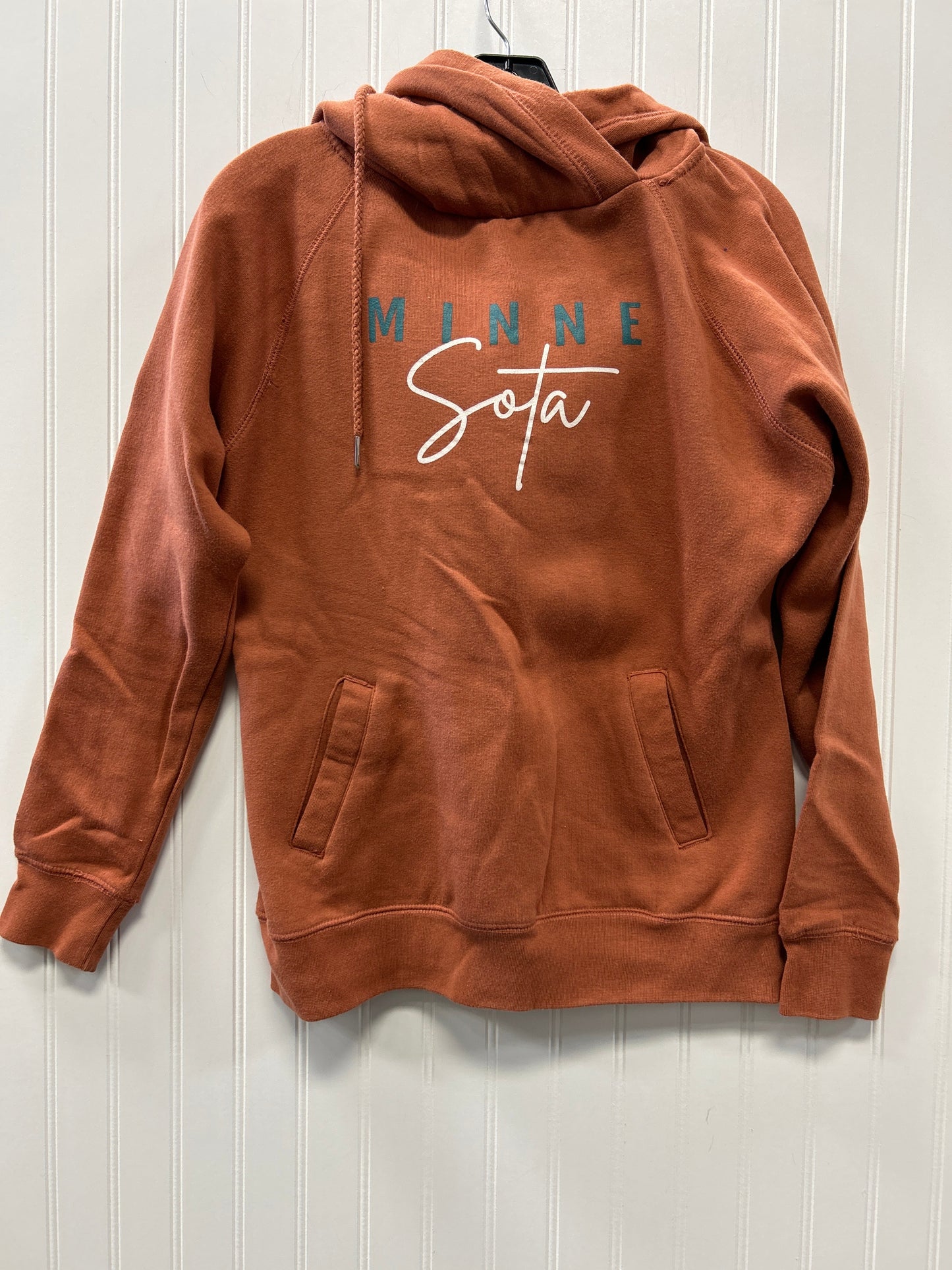 Sweatshirt Hoodie By Clothes Mentor In Orange, Size:M