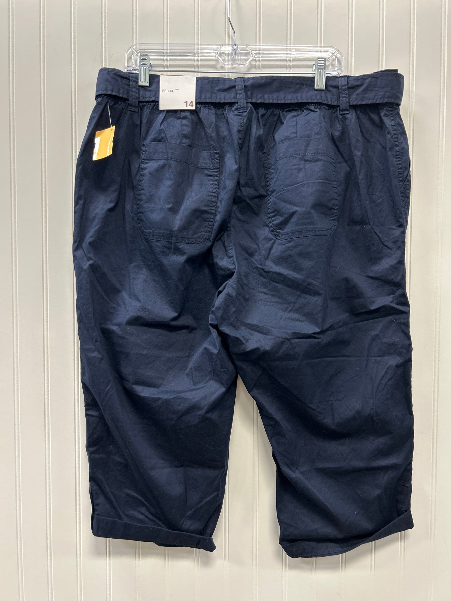 Capris By Lane Bryant In Navy, Size:14 NWT