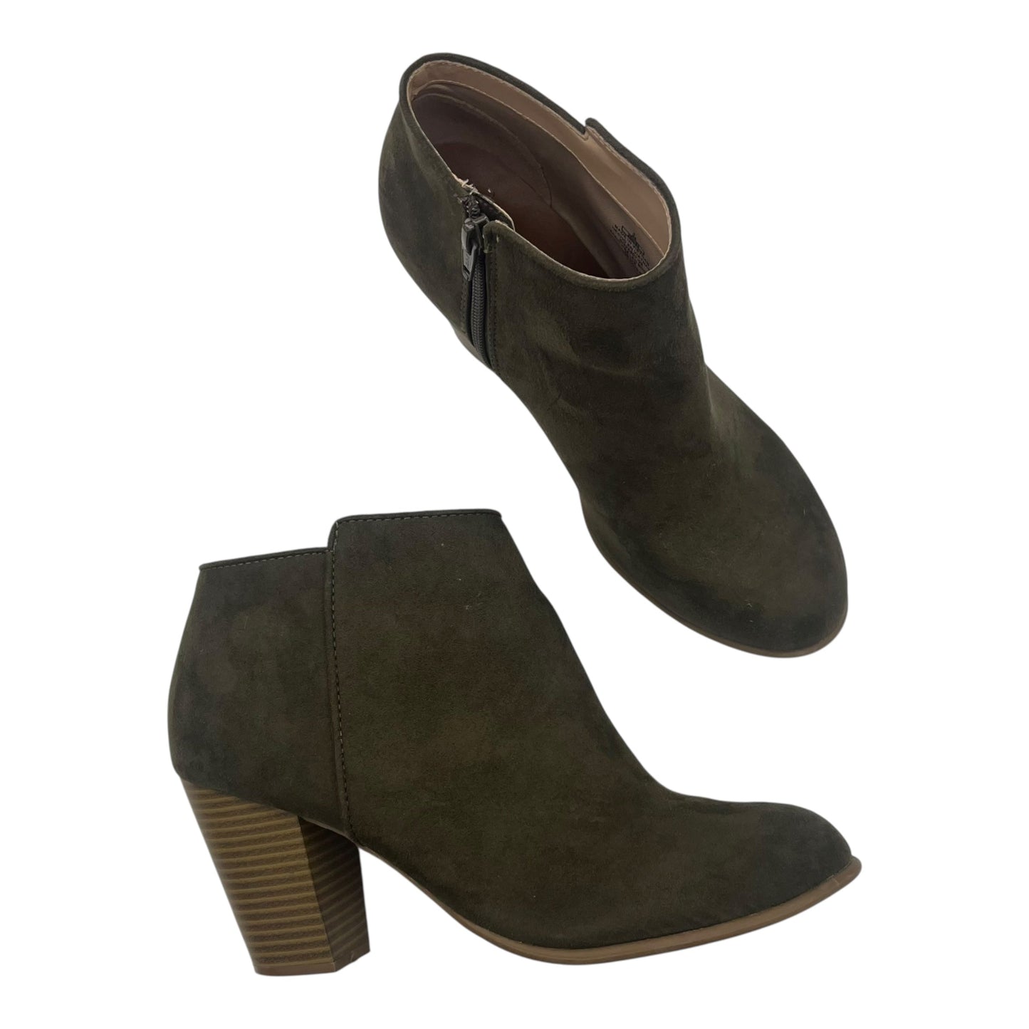 Boots Ankle Heels By Old Navy In Green, Size:9