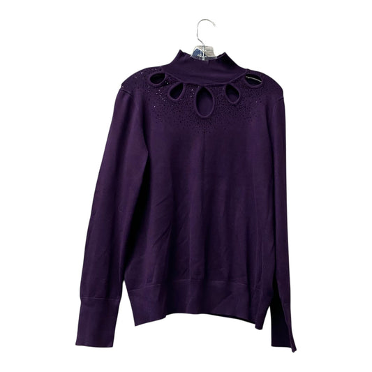 Sweater By Cable And Gauge In Purple, Size:L