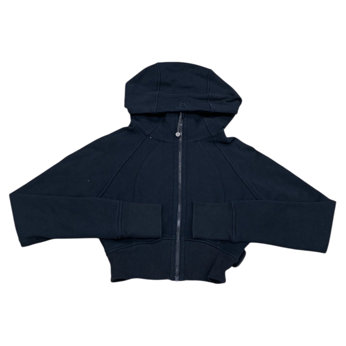 Athletic Jacket By Lululemon In Black, Size:0