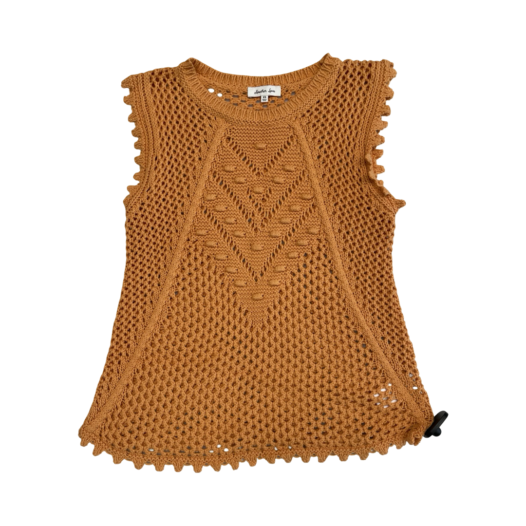 Top Sleeveless By Another Love In Orange, Size:Xs