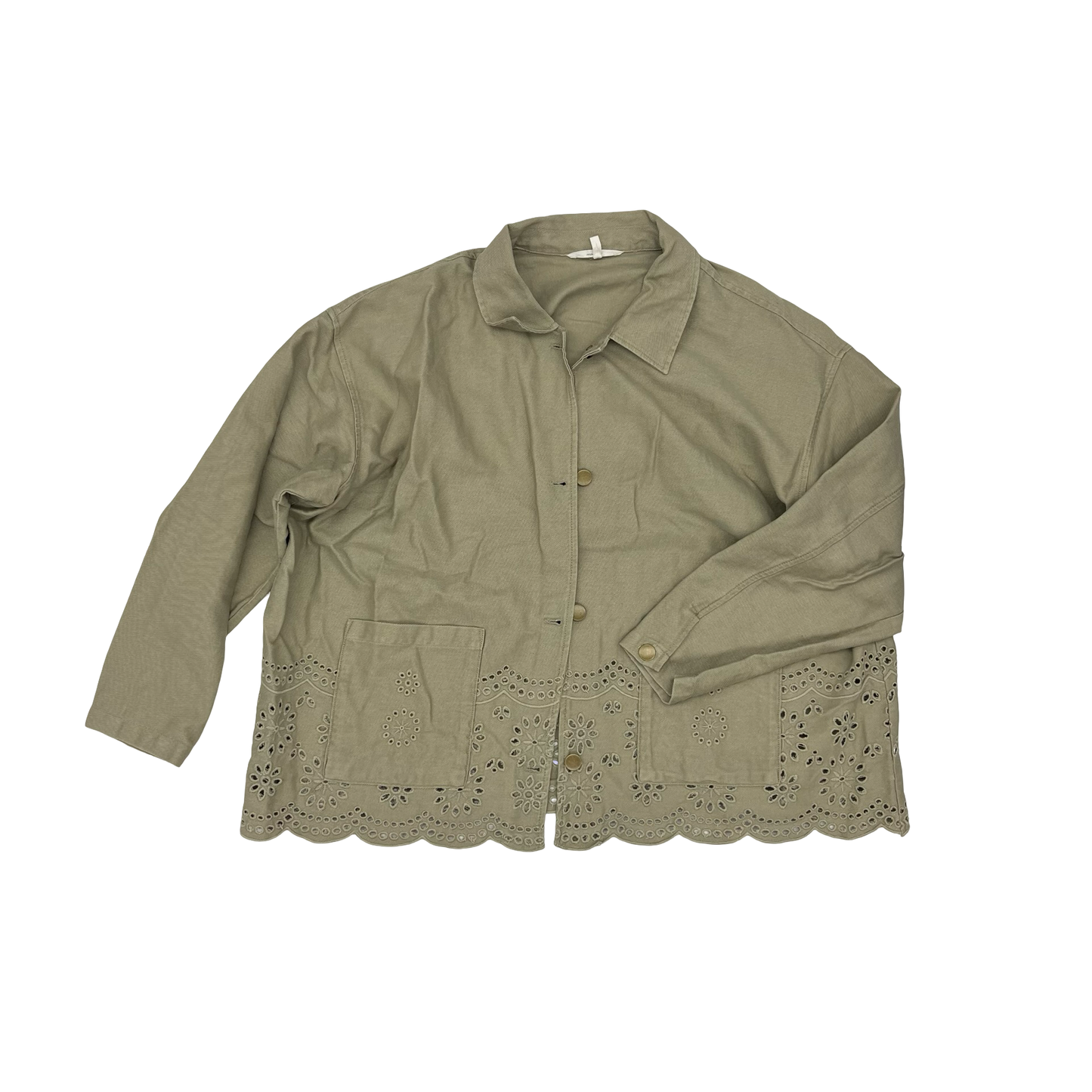 Jacket Denim By Maurices In Brown Denim, Size:2X