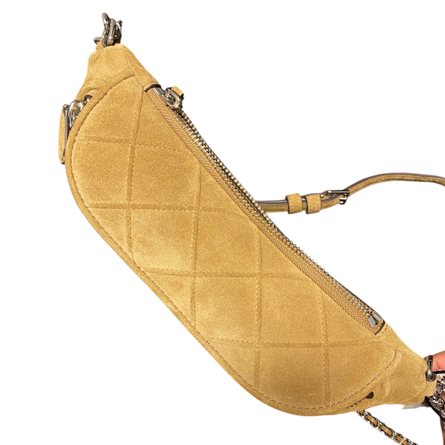 Handbag Designer By Tory Burch In Tan, Size:Medium