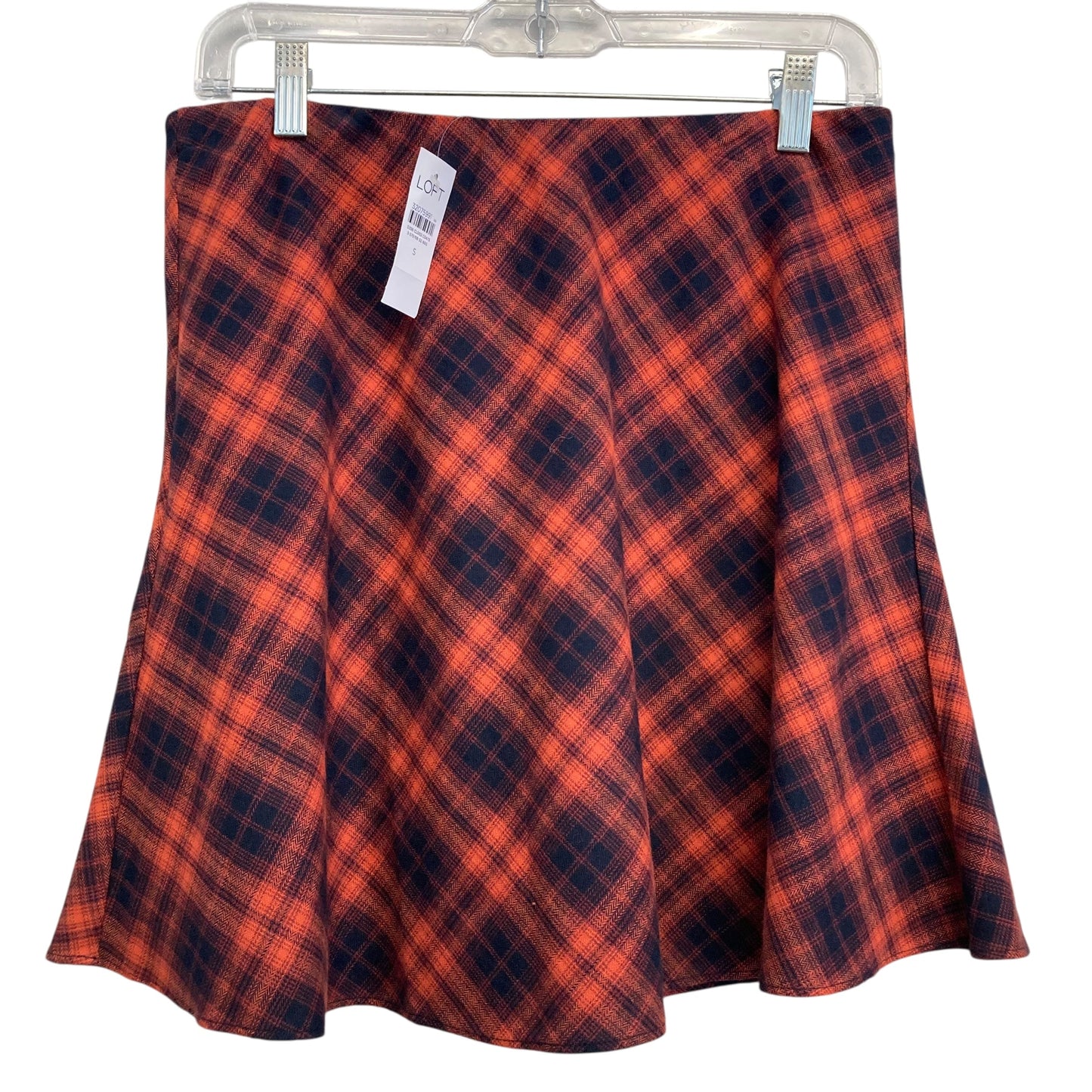 Skirt Mini & Short By Loft In Black & Orange, Size:4