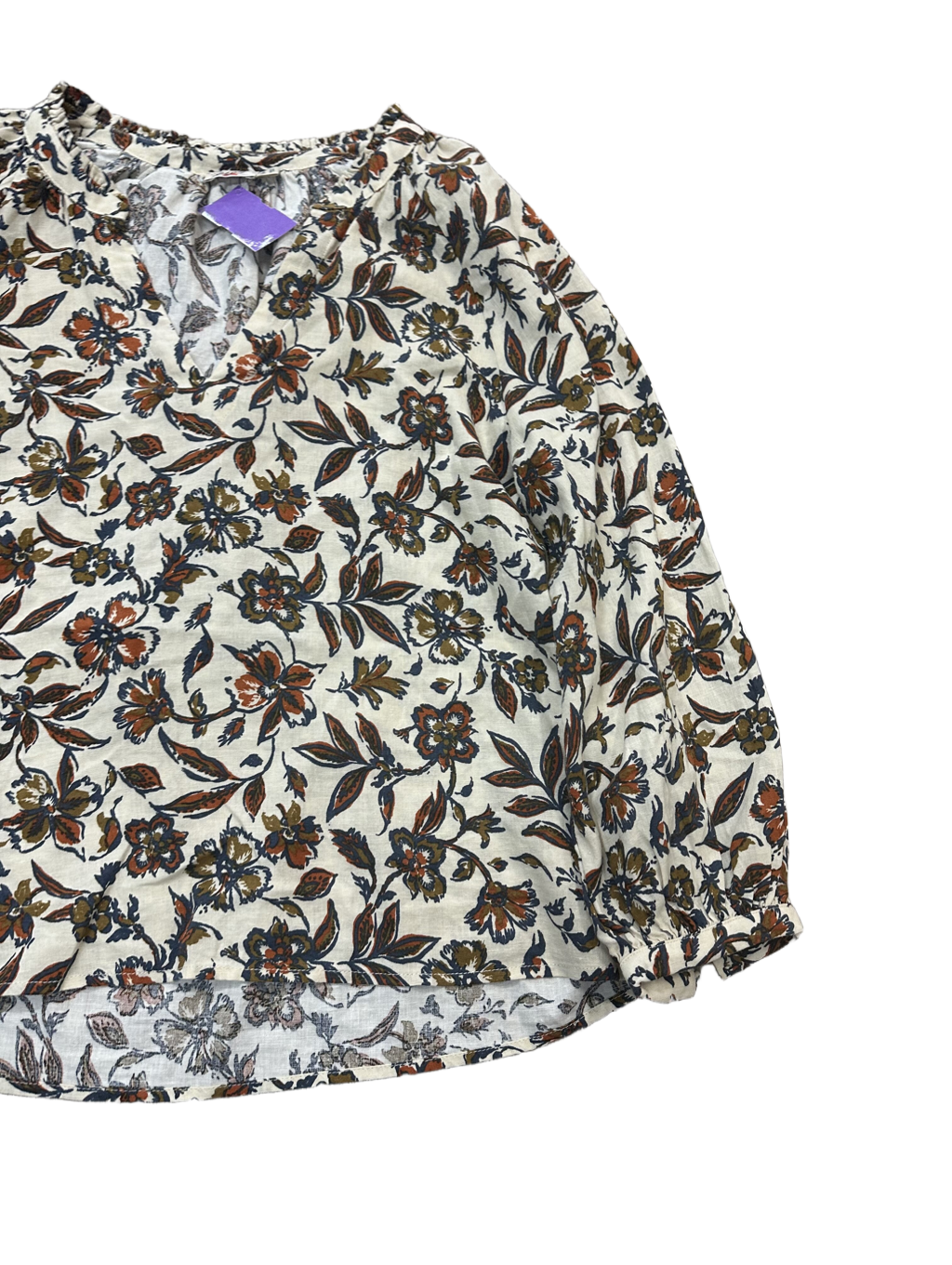 Blouse Long Sleeve By Faherty  Size: Xs