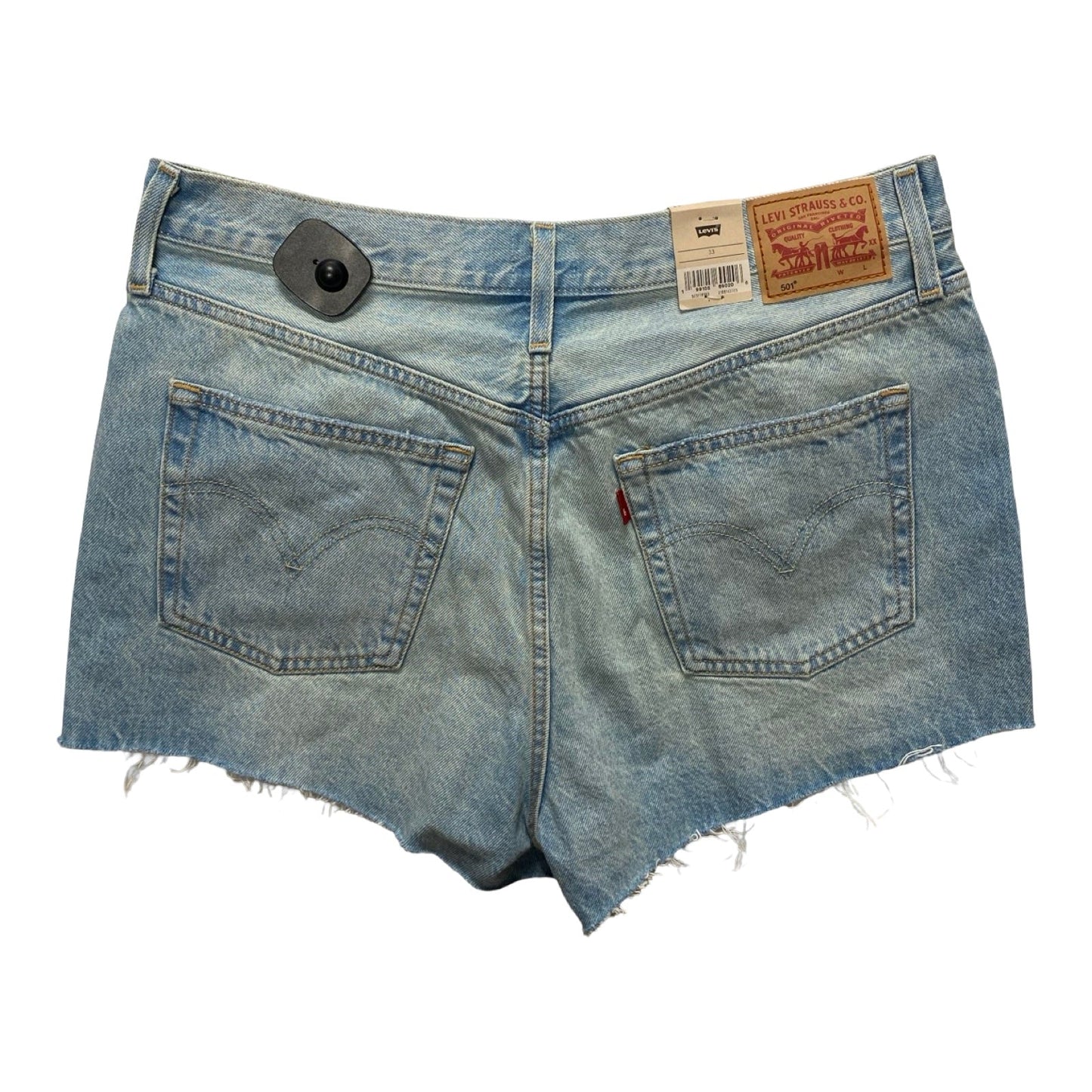 Shorts By Levis In Blue Denim, Size:16