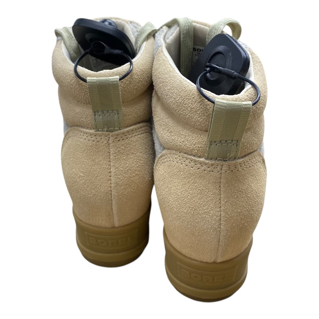 Boots Designer By Sorel In Grey & Tan, Size:8