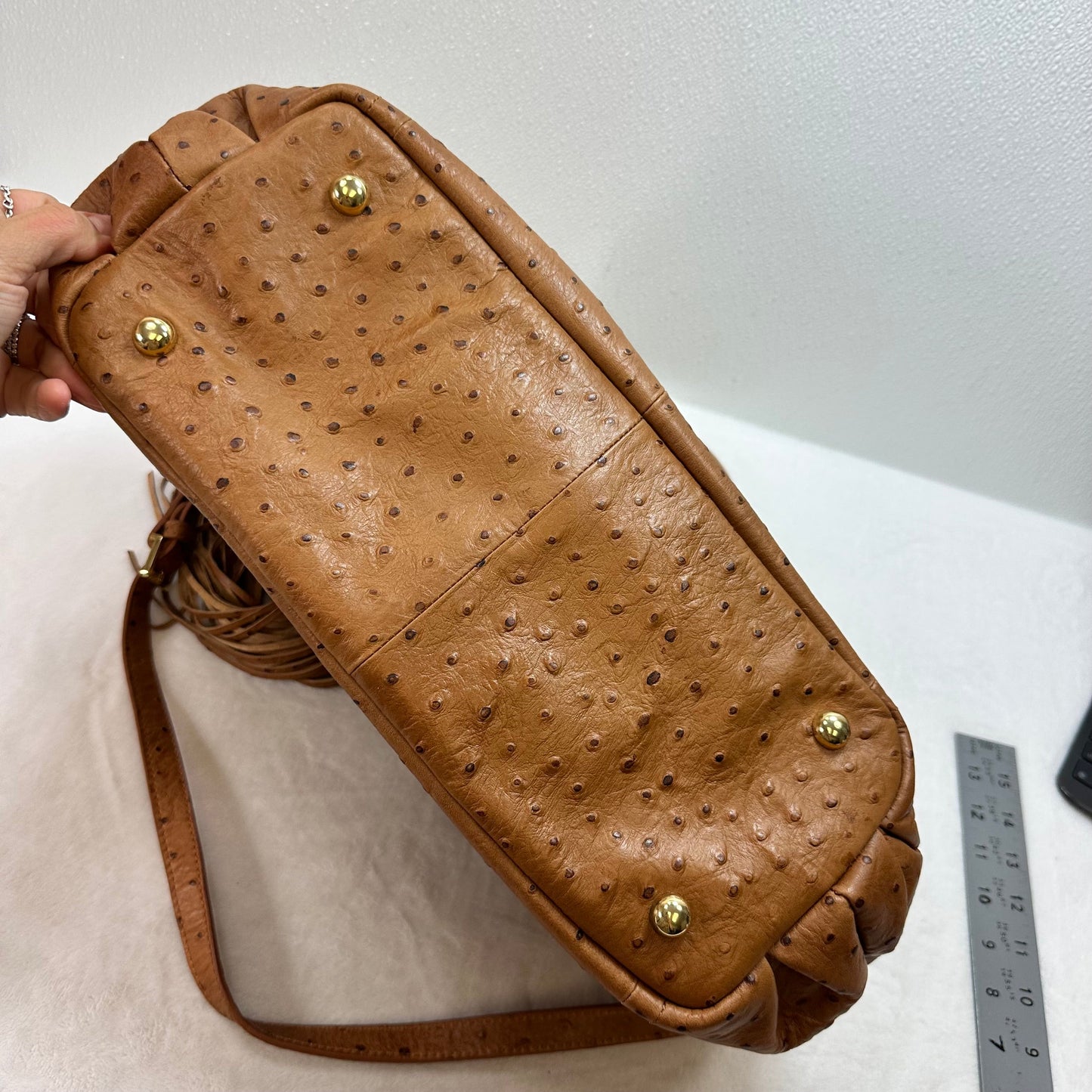 Handbag Leather By GILI, Size: Medium