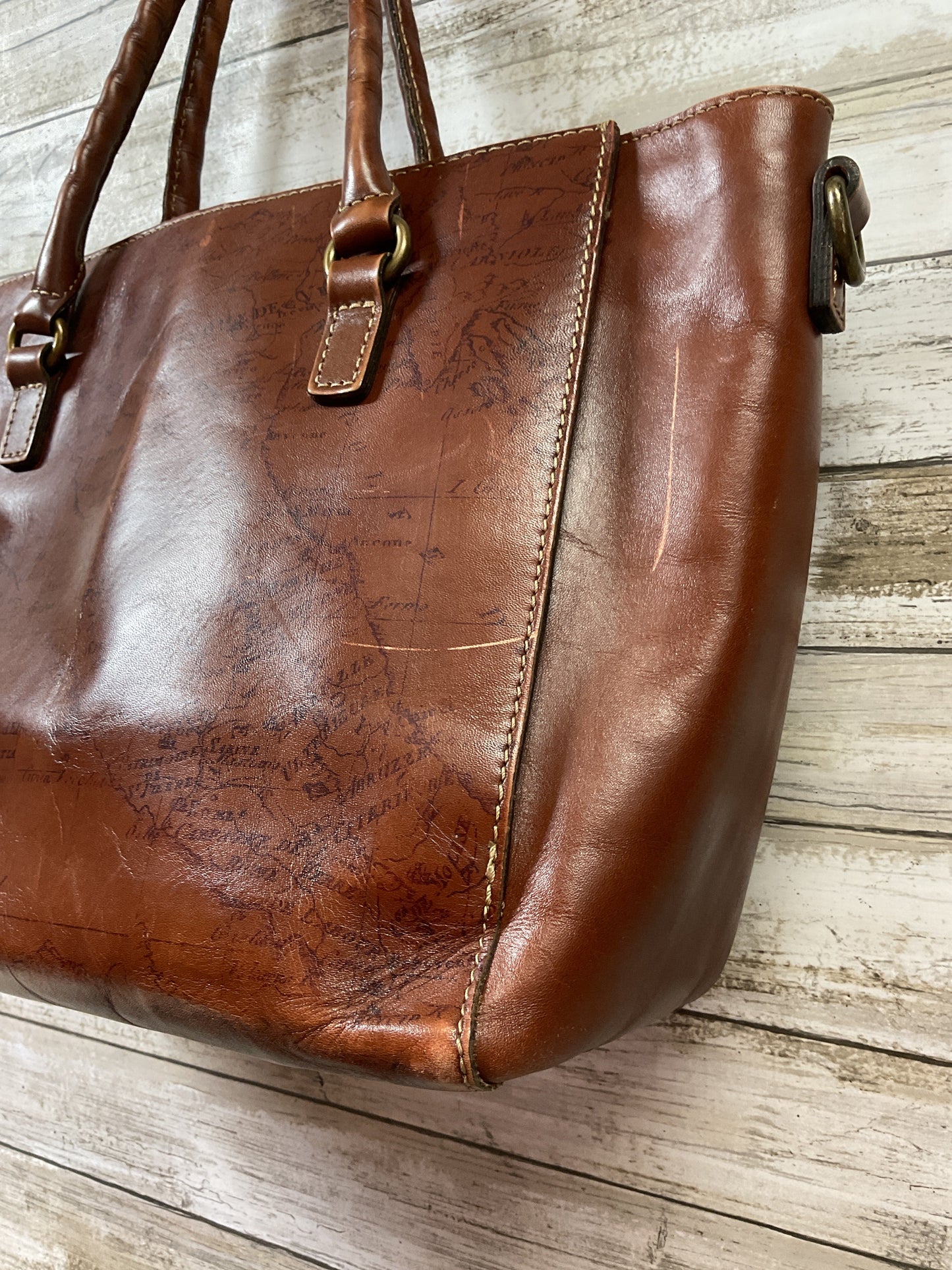 Handbag Designer By Patricia Nash In Brown, Size:Large