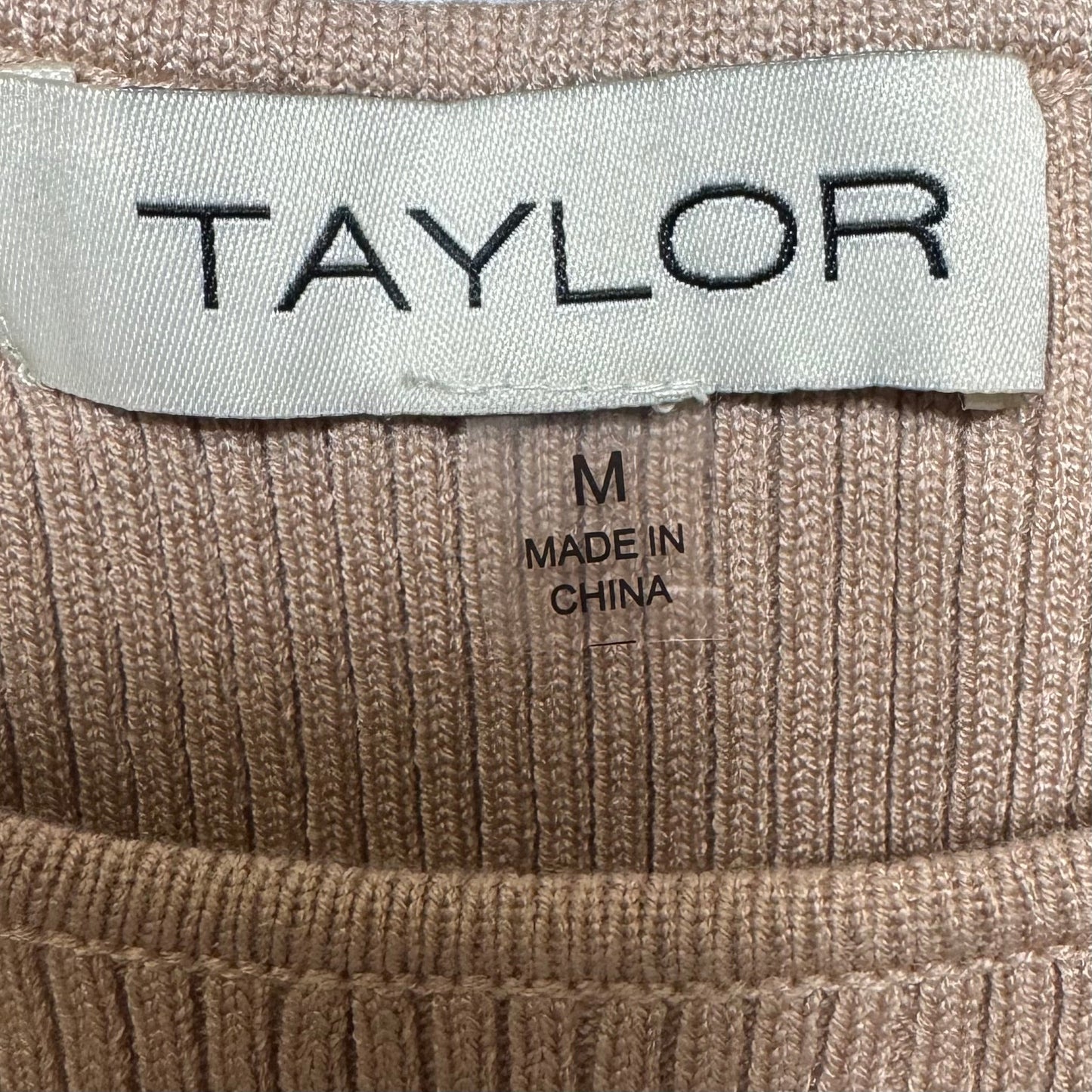 Twofer Sweater Maxi Dress By Taylor In Almond, Size: M