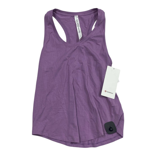 Athletic Tank Top By Lululemon In Purple, Size:4