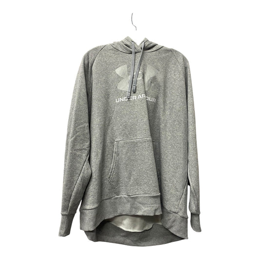 Athletic Sweatshirt Hoodie By Under Armour In Grey, Size:2X