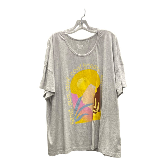 Top Ss By Natural Reflections In Grey, Size:2X