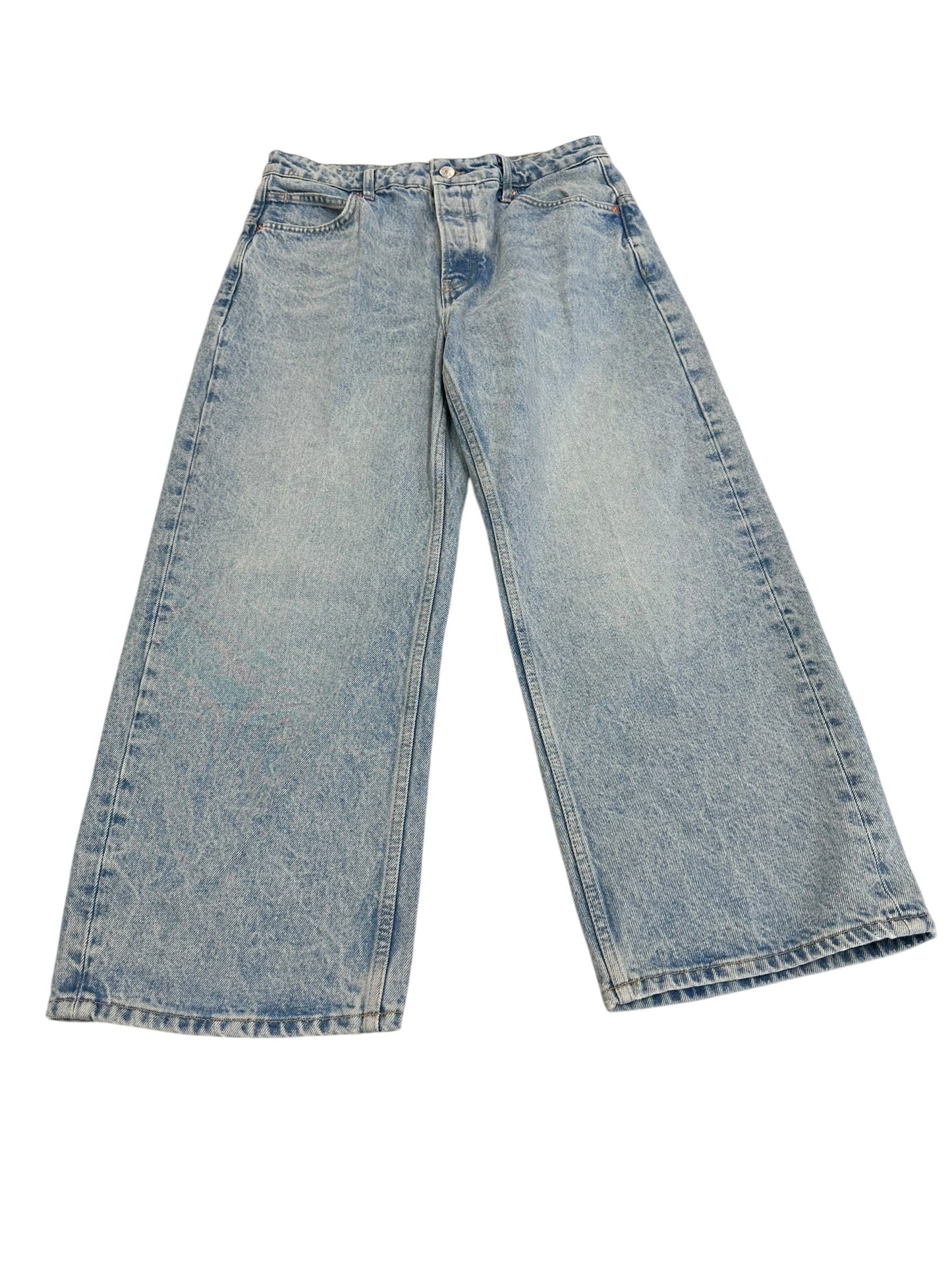 Jeans Wide Leg By We The Free In Blue Denim, Size:4