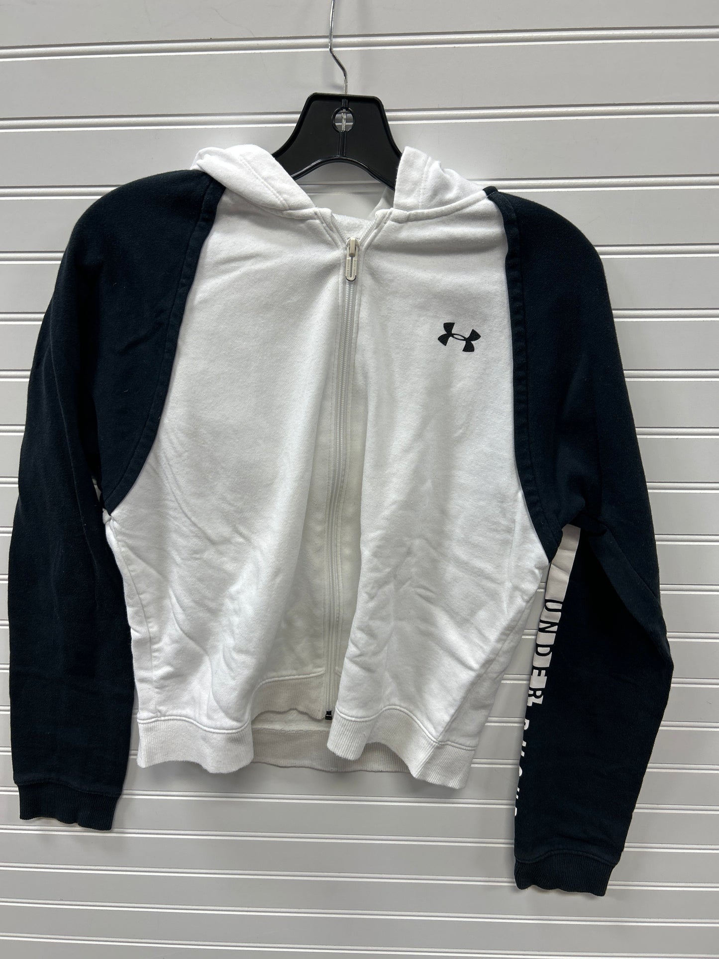 Athletic Sweatshirt Hoodie By Under Armour In White, Size:M