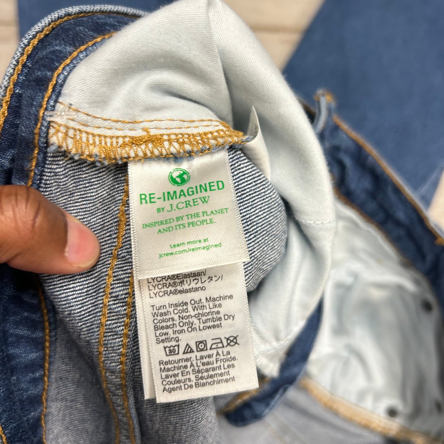 Jeans Boot Cut By J. Crew In Blue Denim, Size: 8
