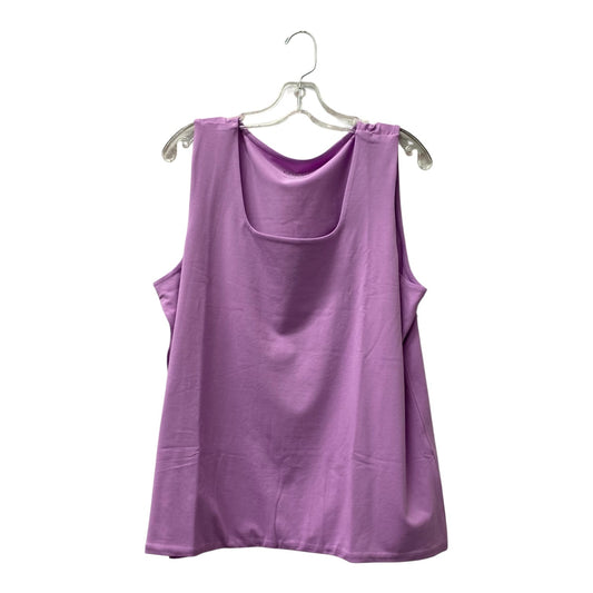 Top Sleeveless By Chicos In Purple, Size:Xl