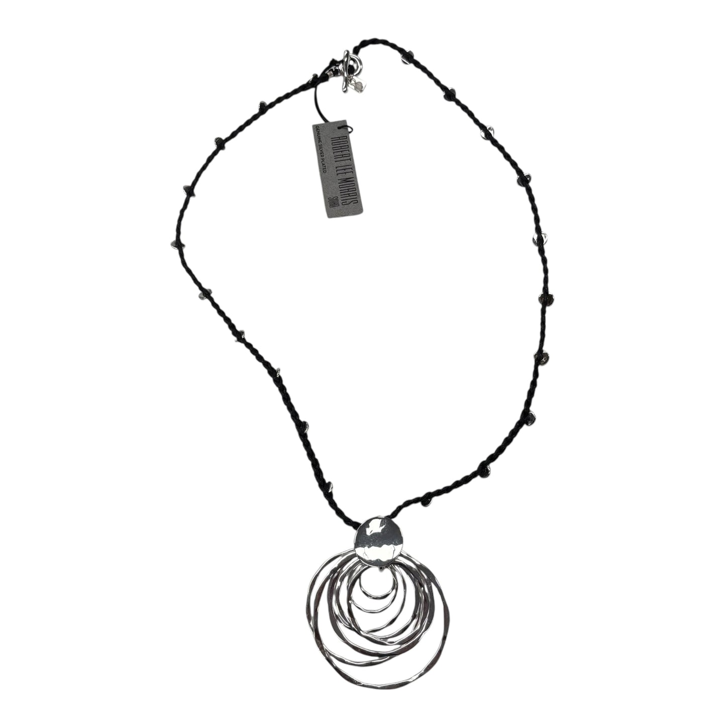 NECKLACE PENDANT by CLOTHES MENTOR in BLACK & SILVER