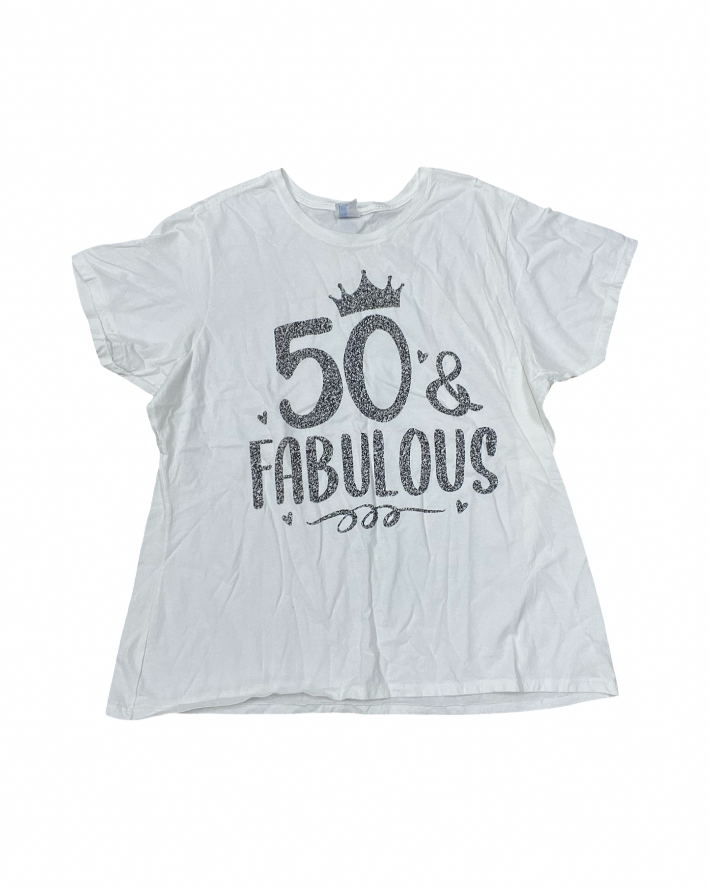 Top Ss Basic By Clothes Mentor In White, Size:3X