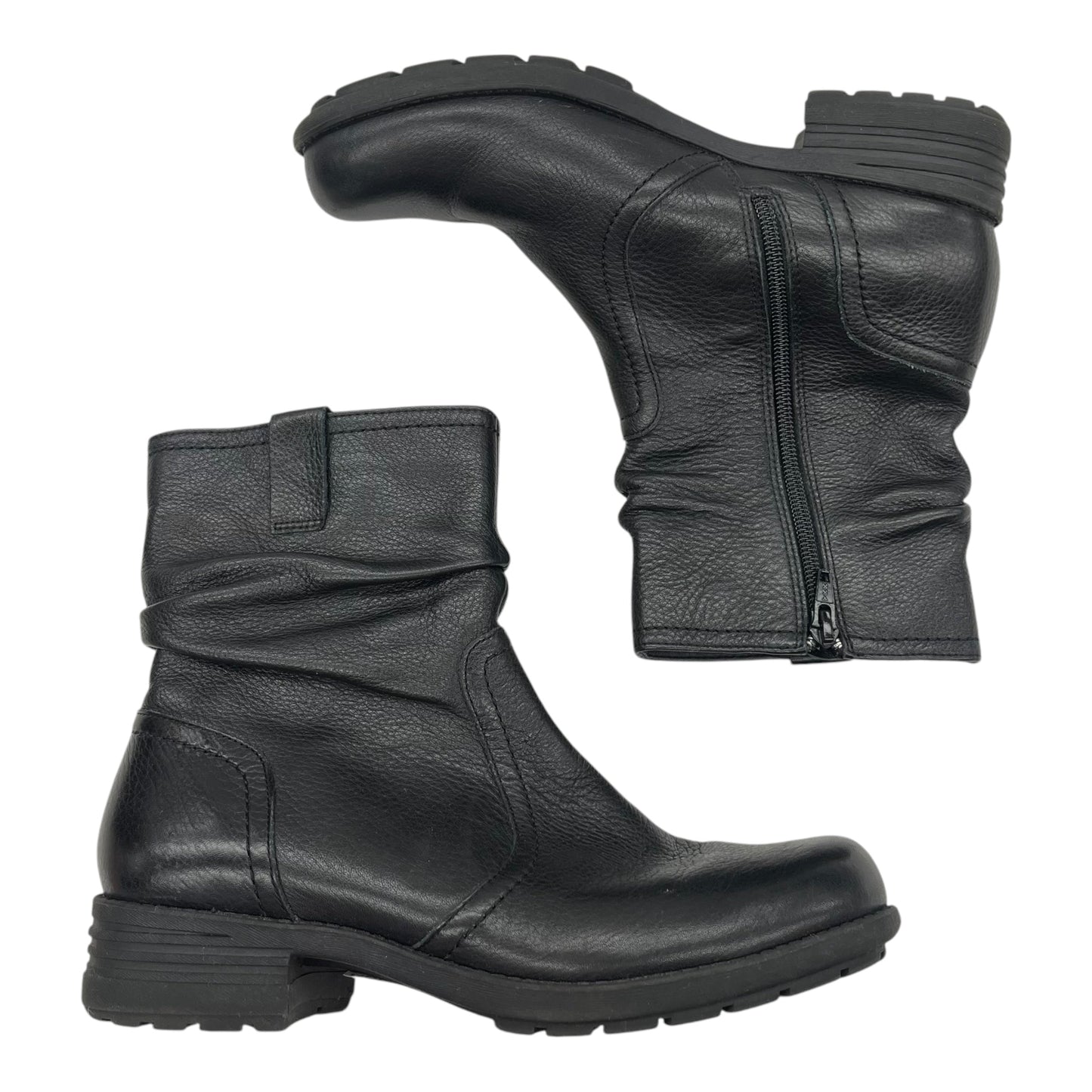 Boots Leather By Abeo In Black, Size:8