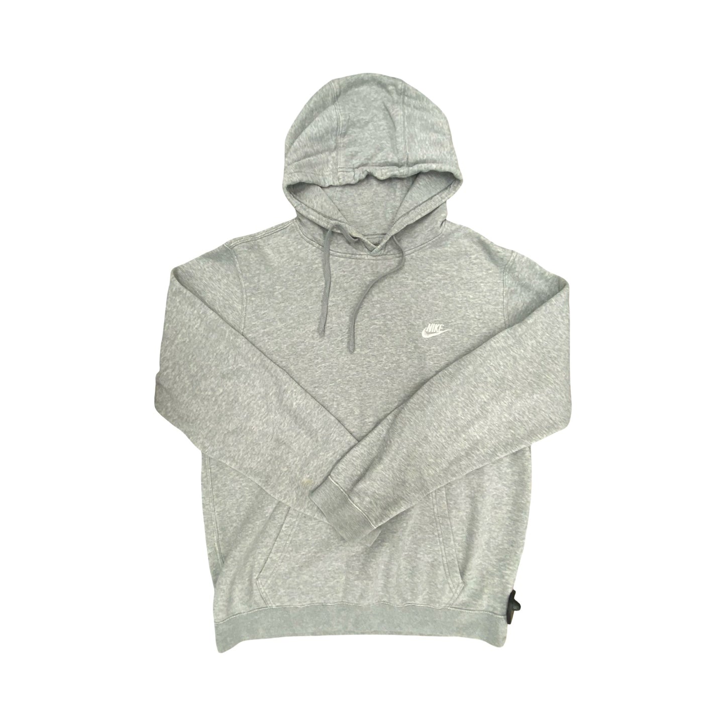 Athletic Sweatshirt Hoodie By Nike In Grey, Size:L