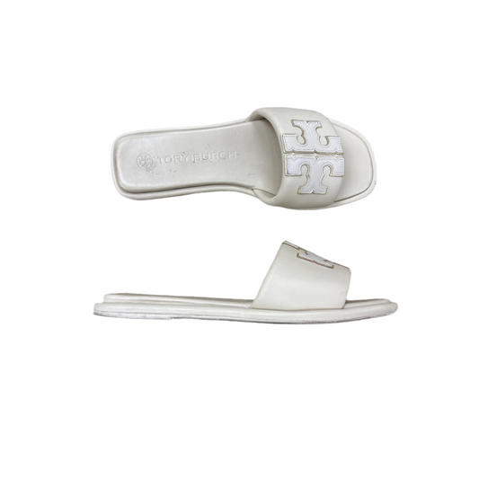 Sandals Designer By Tory Burch In Beige, Size: 8.5