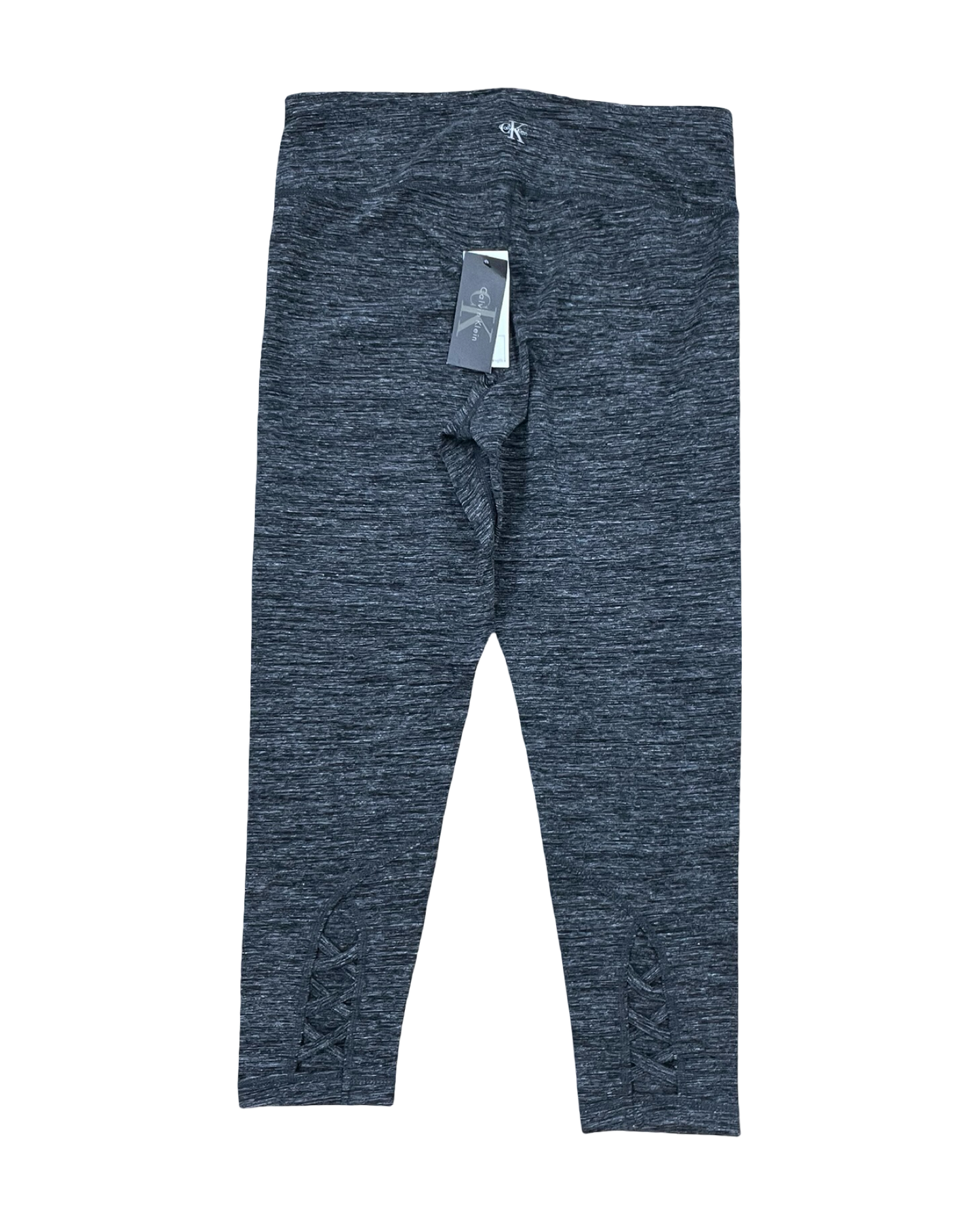Athletic Capris By Calvin Klein In Grey, Size:L