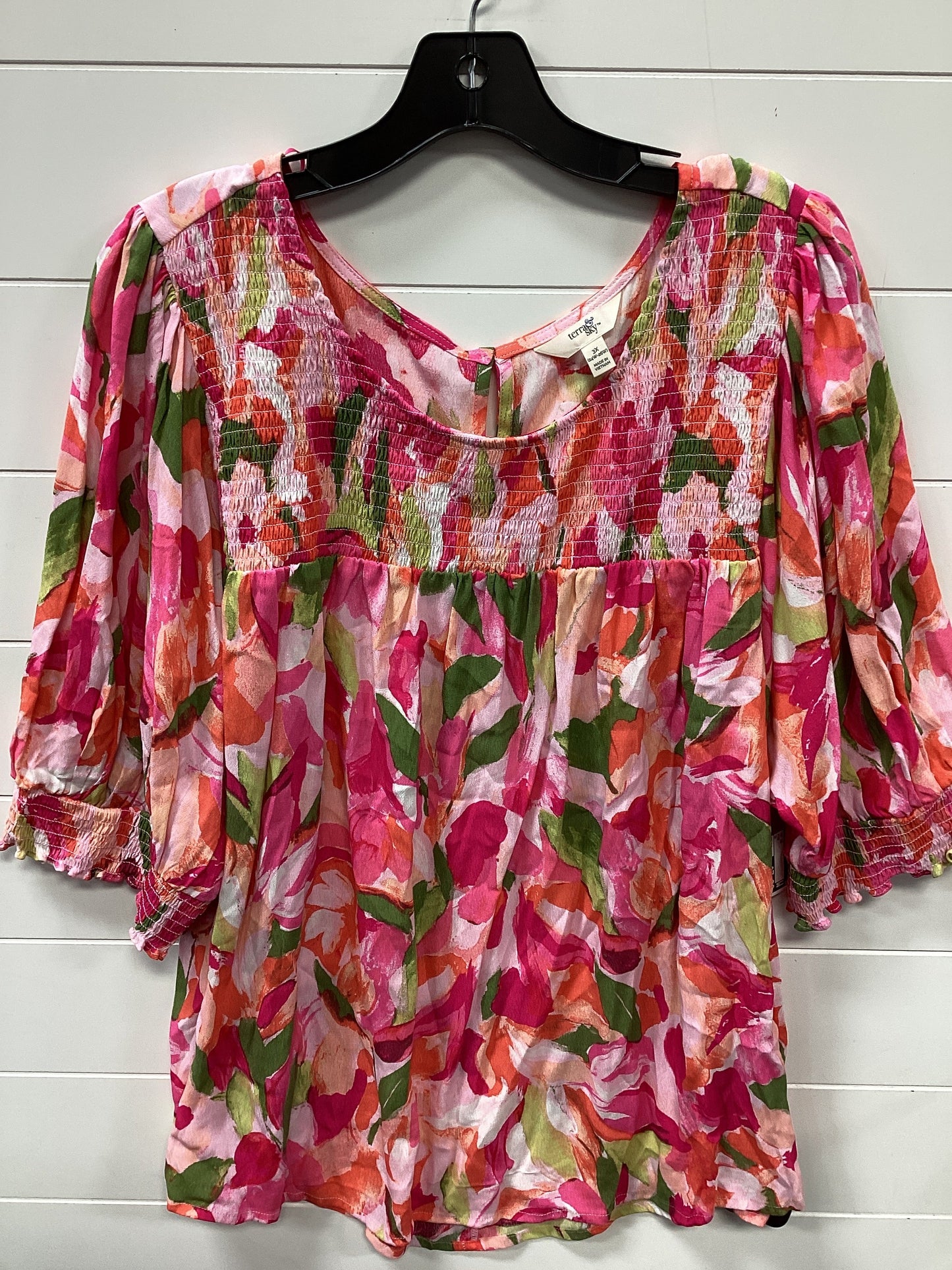 Top Ss By Terra & Sky In Pink, Size:3X