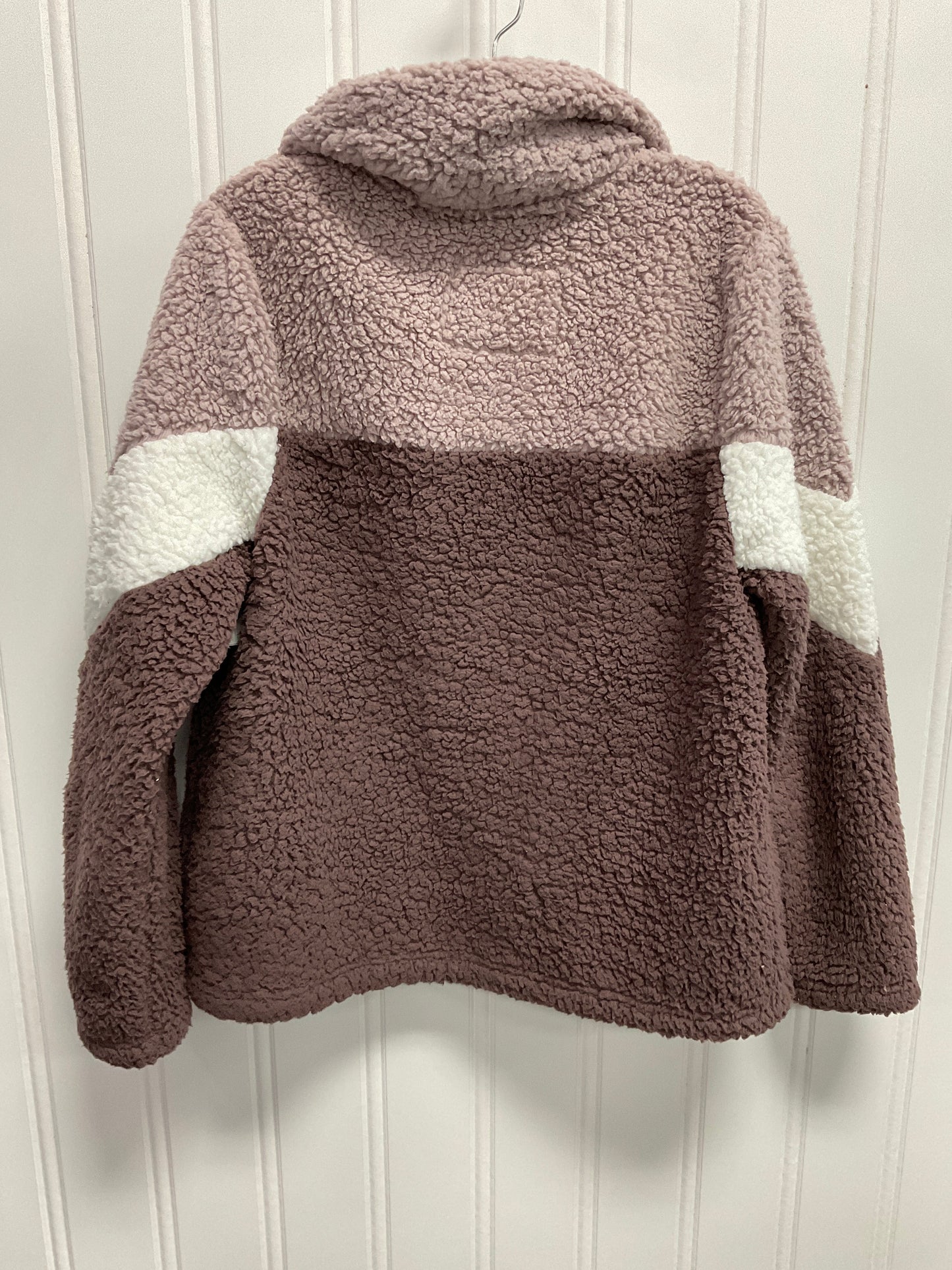 Jacket Faux Fur & Sherpa By Members Mark In Purple, Size:L