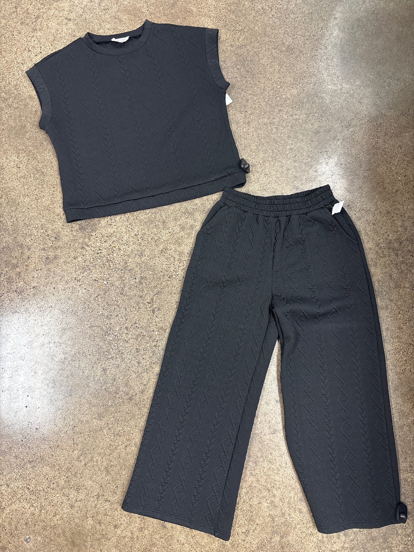 Pants Set 2Pc By Clothes Mentor In Black, Size:S