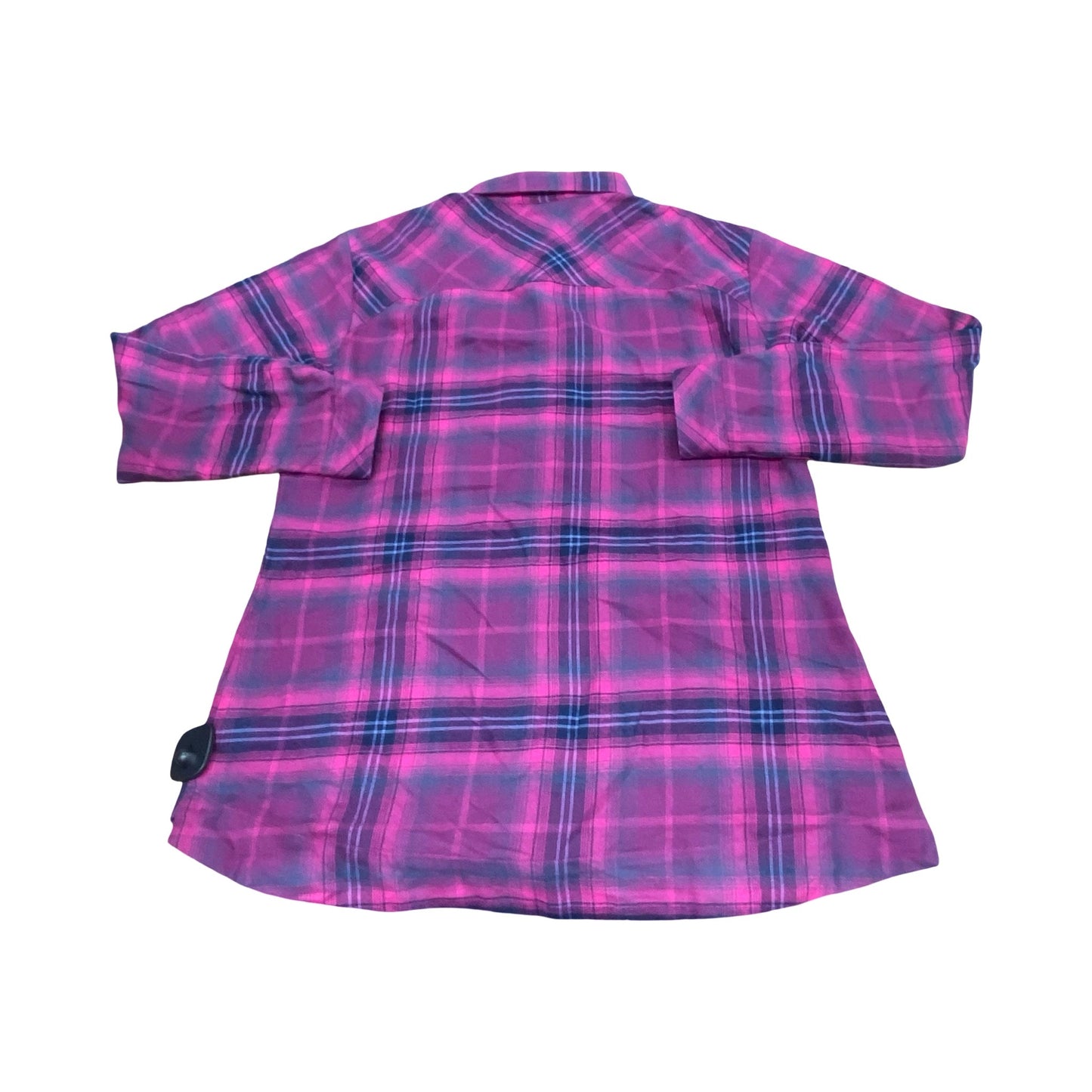 Top Ls By Columbia In Plaid Pattern, Size:L