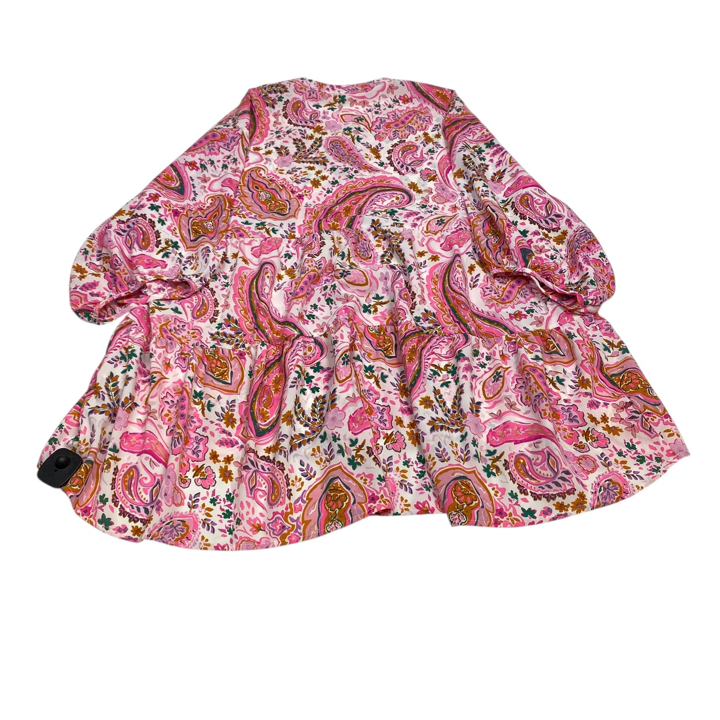 Top Ls By Umgee In Pink & White, Size:1X