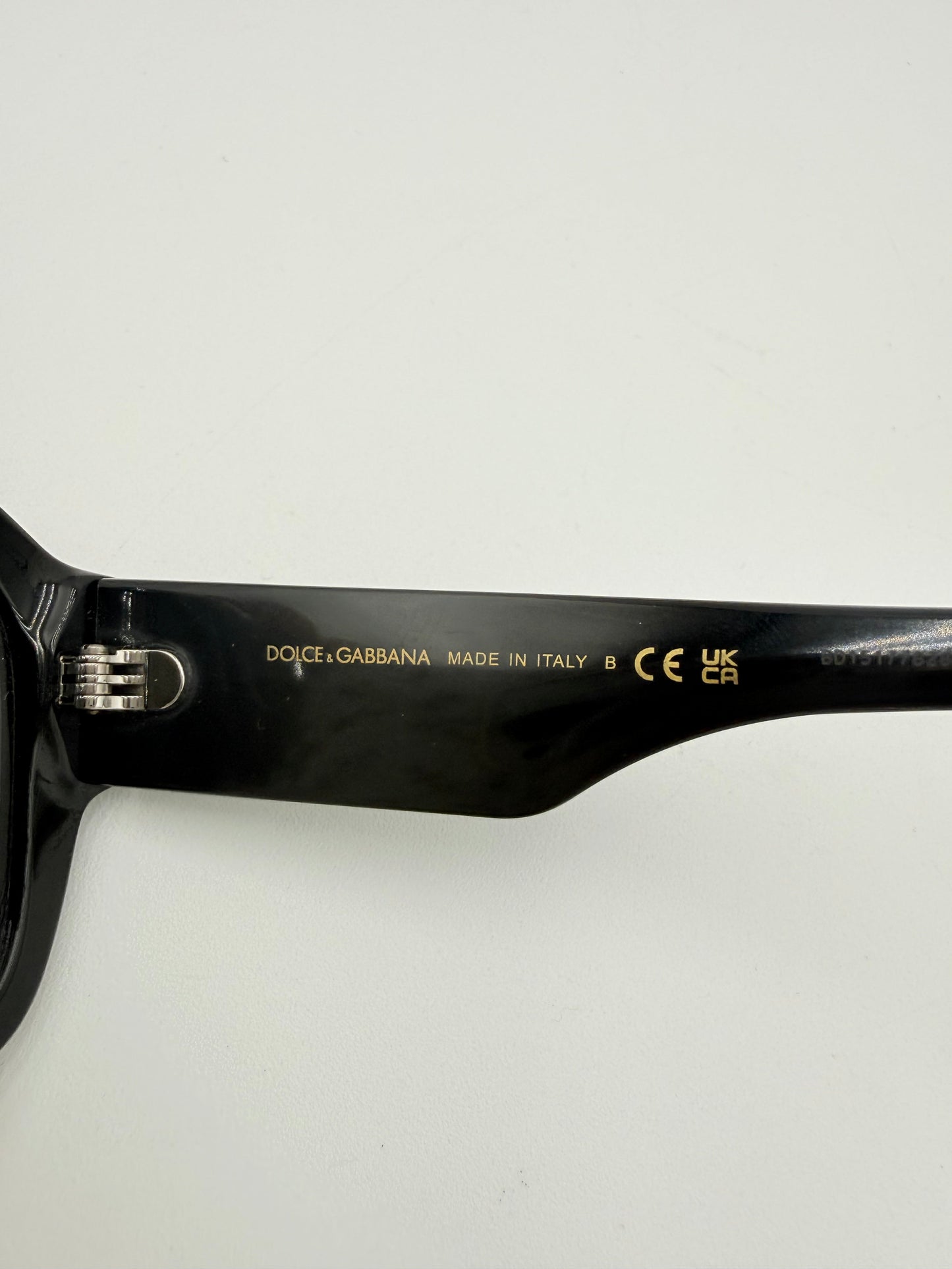 Sunglasses Luxury Designer By Dolce And Gabbana In Black, Size: