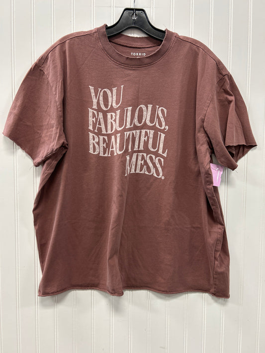 Top Ss By Torrid In Brown, Size:L