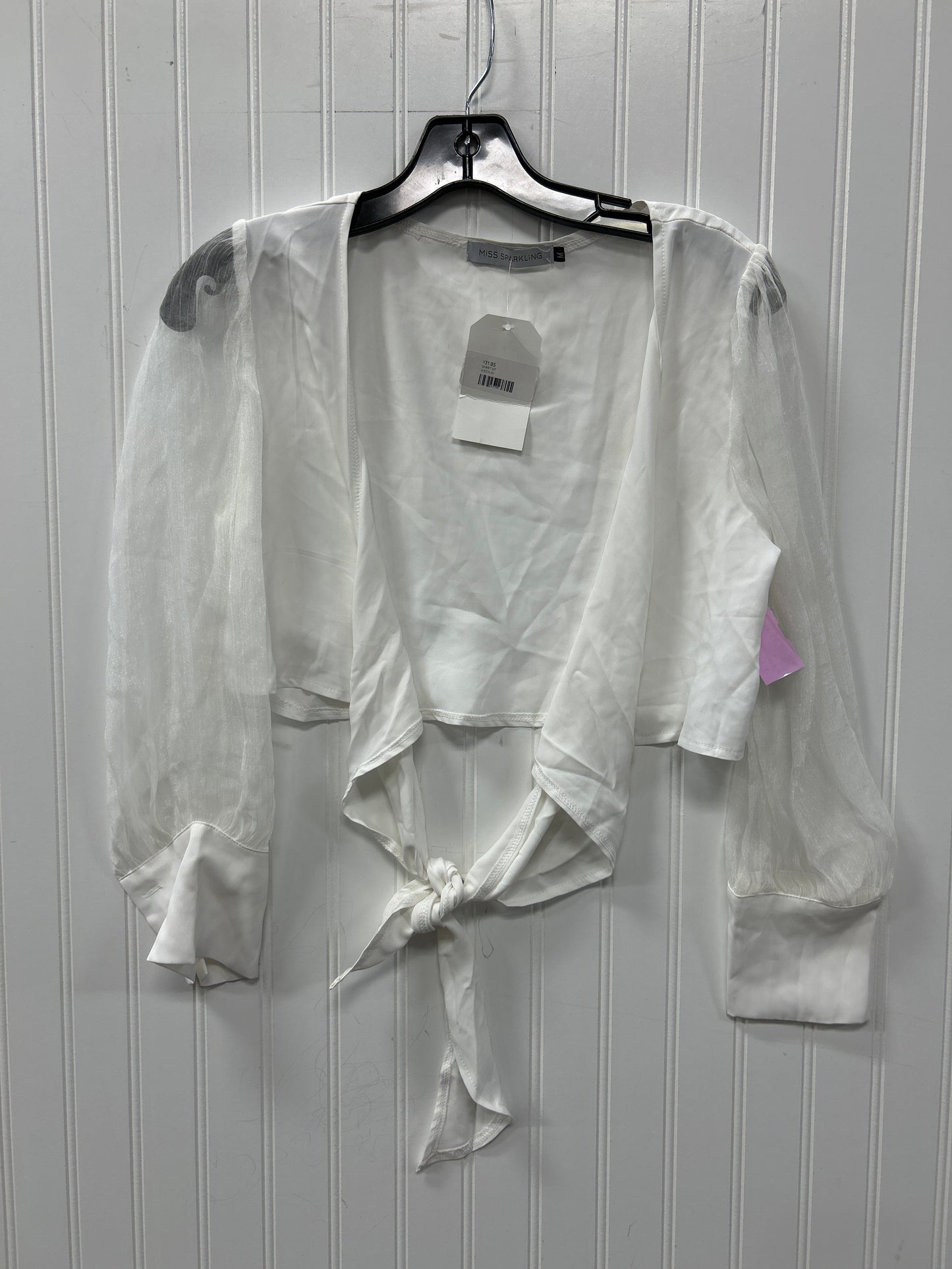 Top Ls By Miss Sparkling In White, Size:M