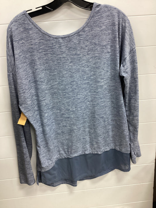 Athletic Top Ls Crewneck By Danskin In Blue, Size:M