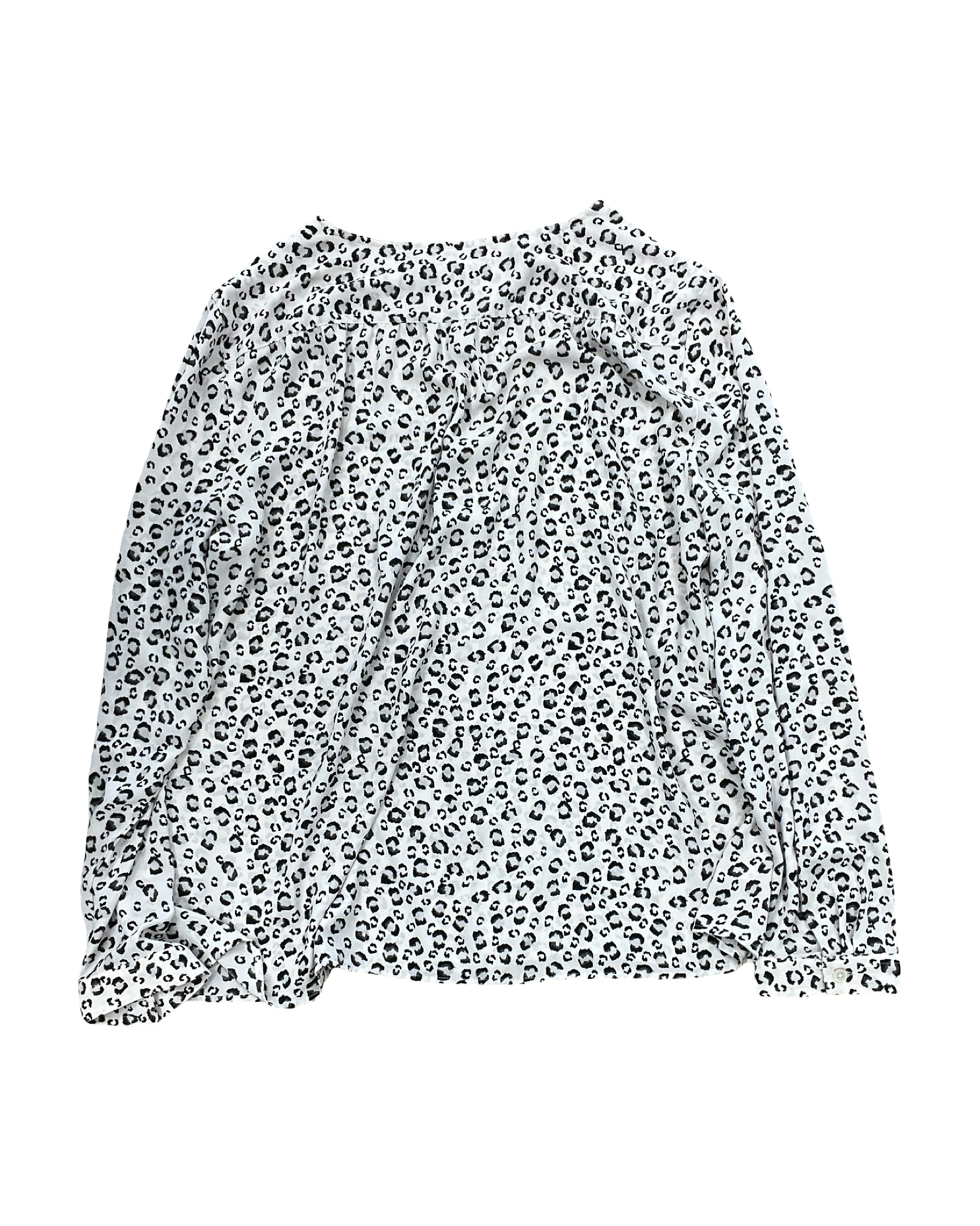 Blouse Ls By Loft In Animal Print, Size:Xl