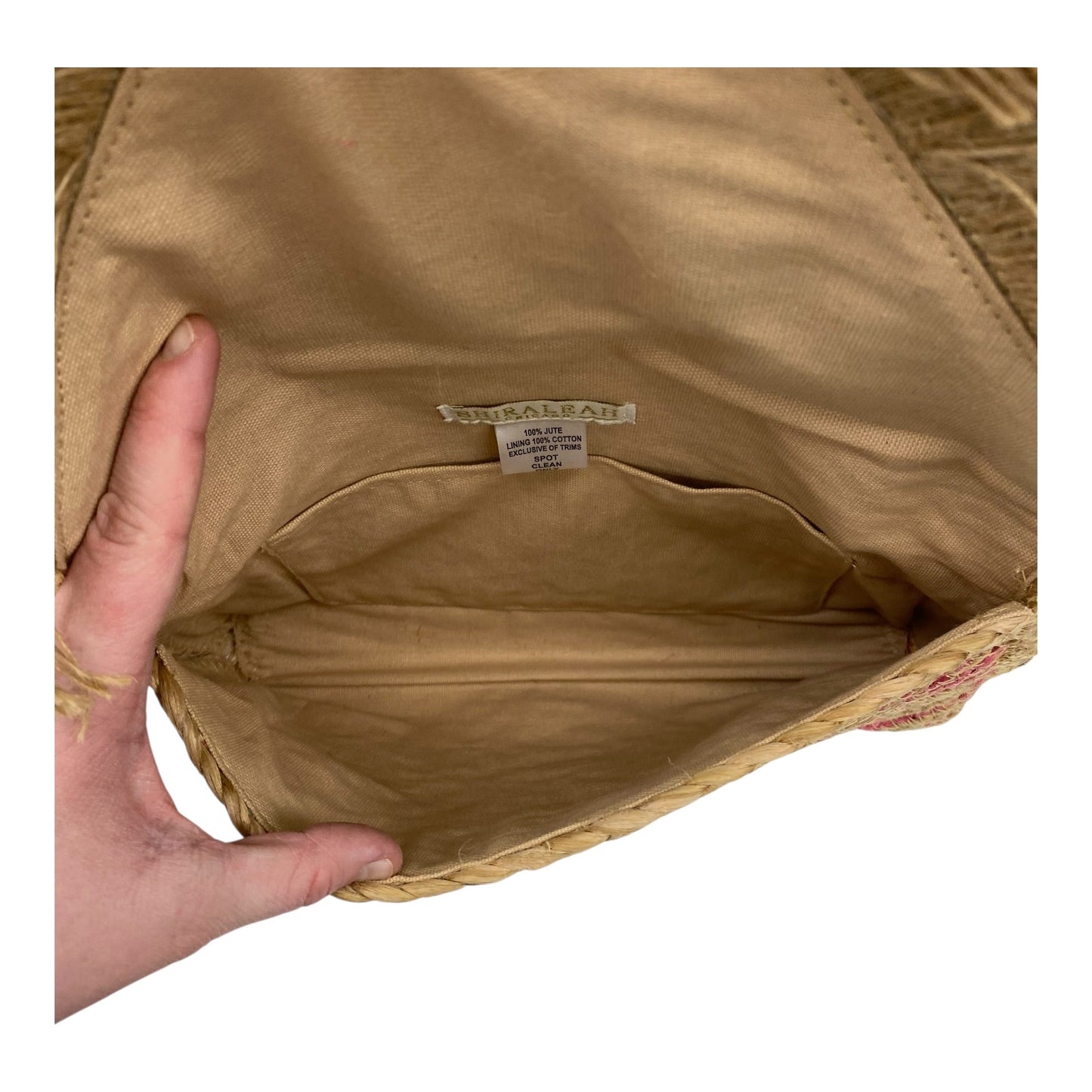 Clutch By Shiraleah In Pink & Tan, Size:Medium