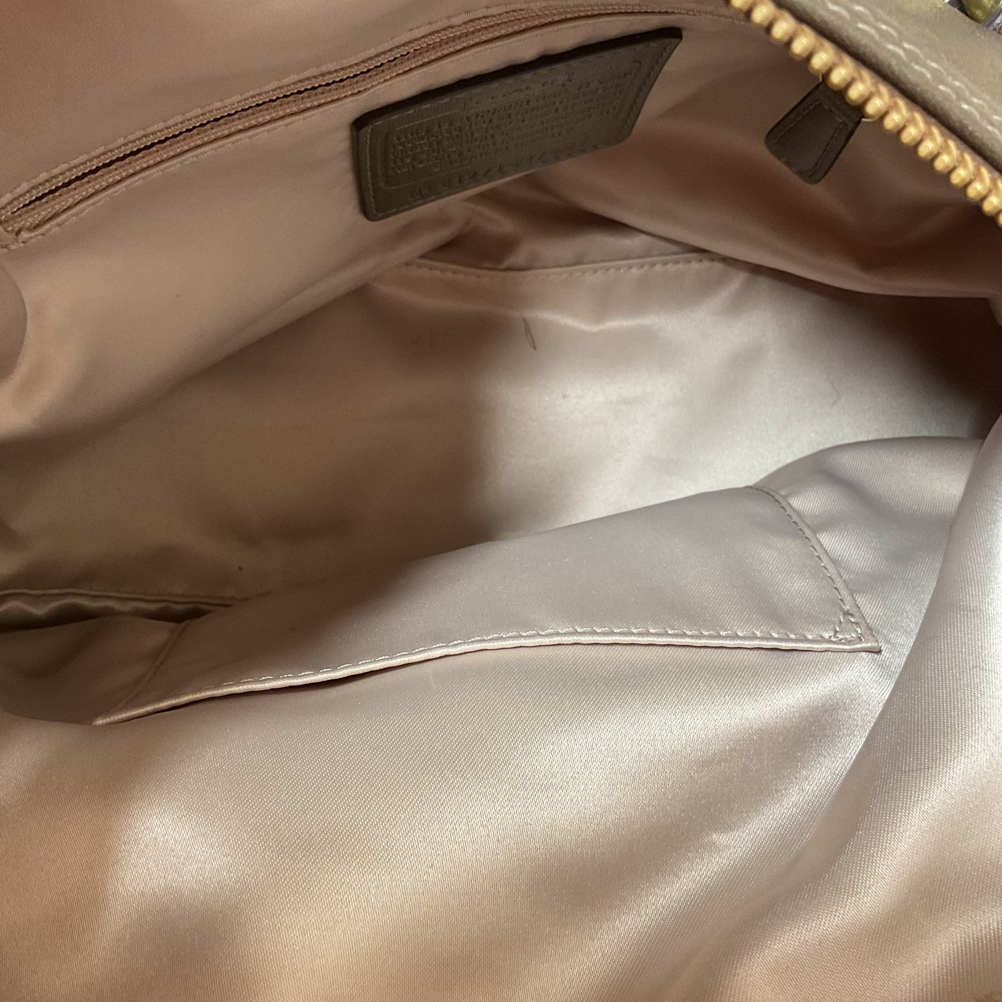 Handbag Designer By Coach In Brown & Pink, Size:Medium