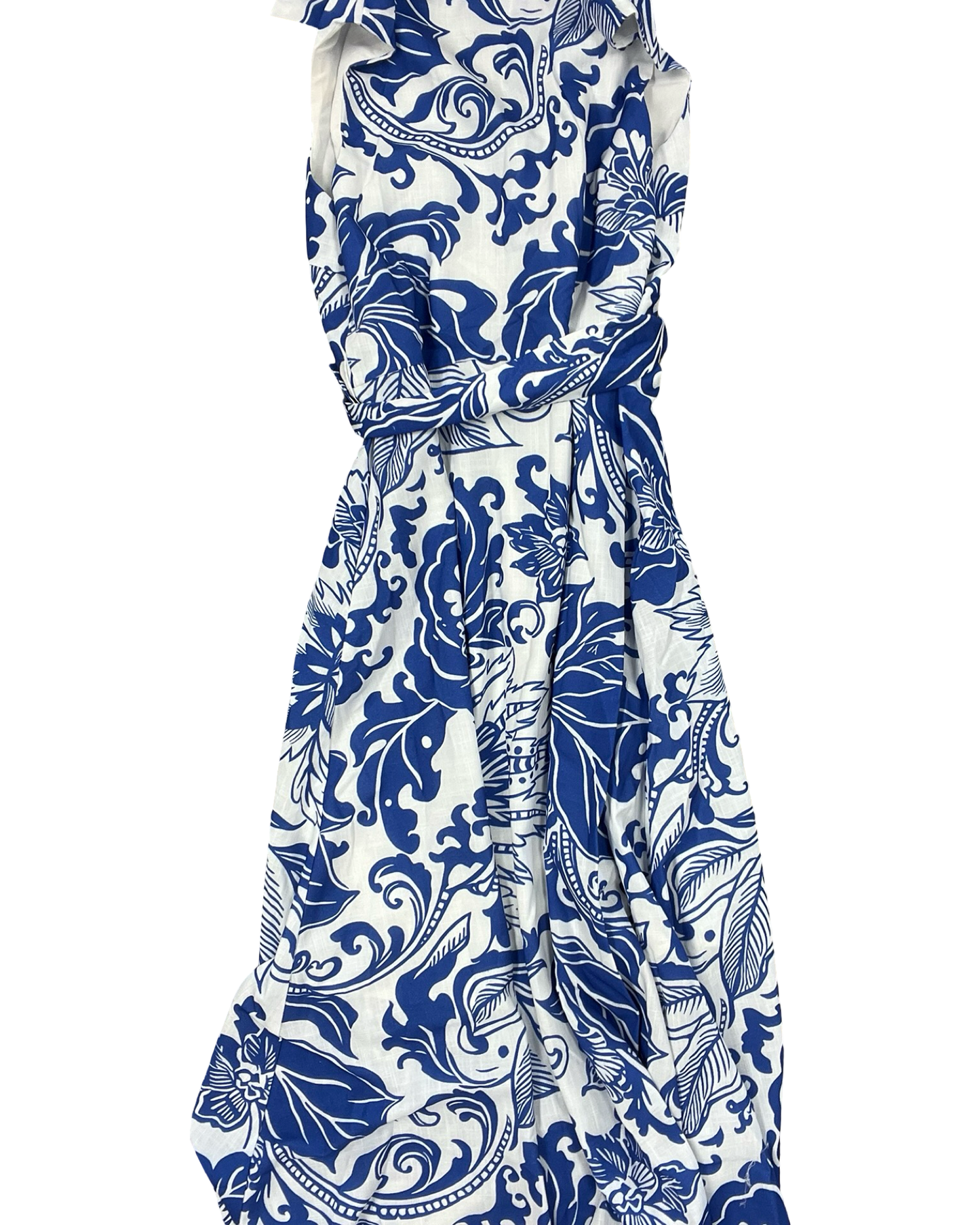 Dress Casual Maxi By Clothes Mentor In Blue & White, Size:M
