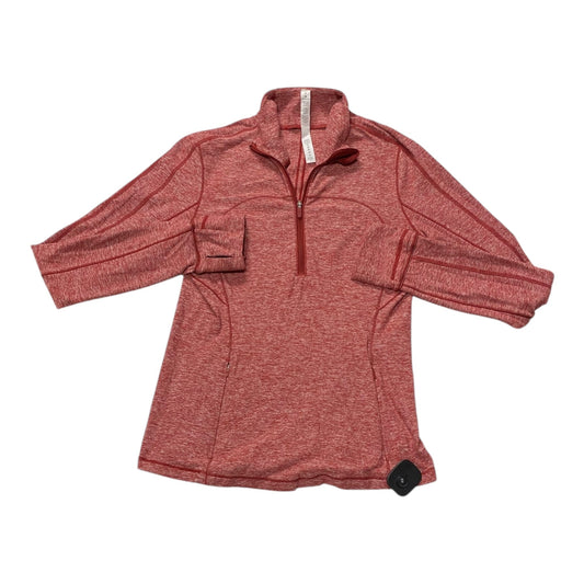 Athletic Top Ls Collar By Lululemon In Red, Size:8