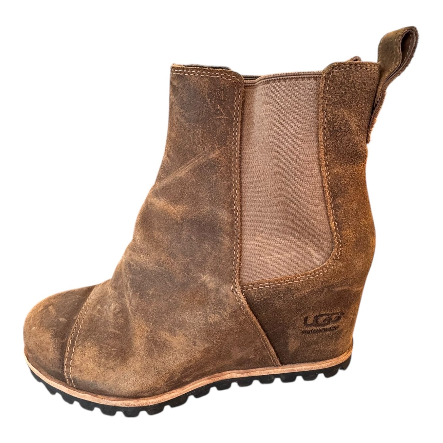 Boots Designer By Ugg In Brown, Size:8.5