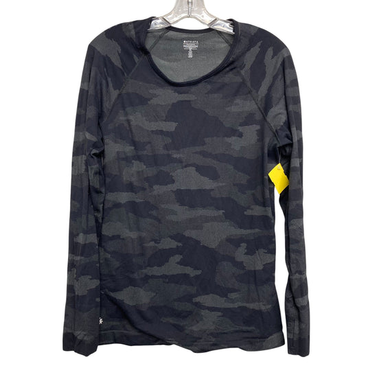 Athletic Top Ls Crewneck By Athleta In Camouflage Print, Size:Xl