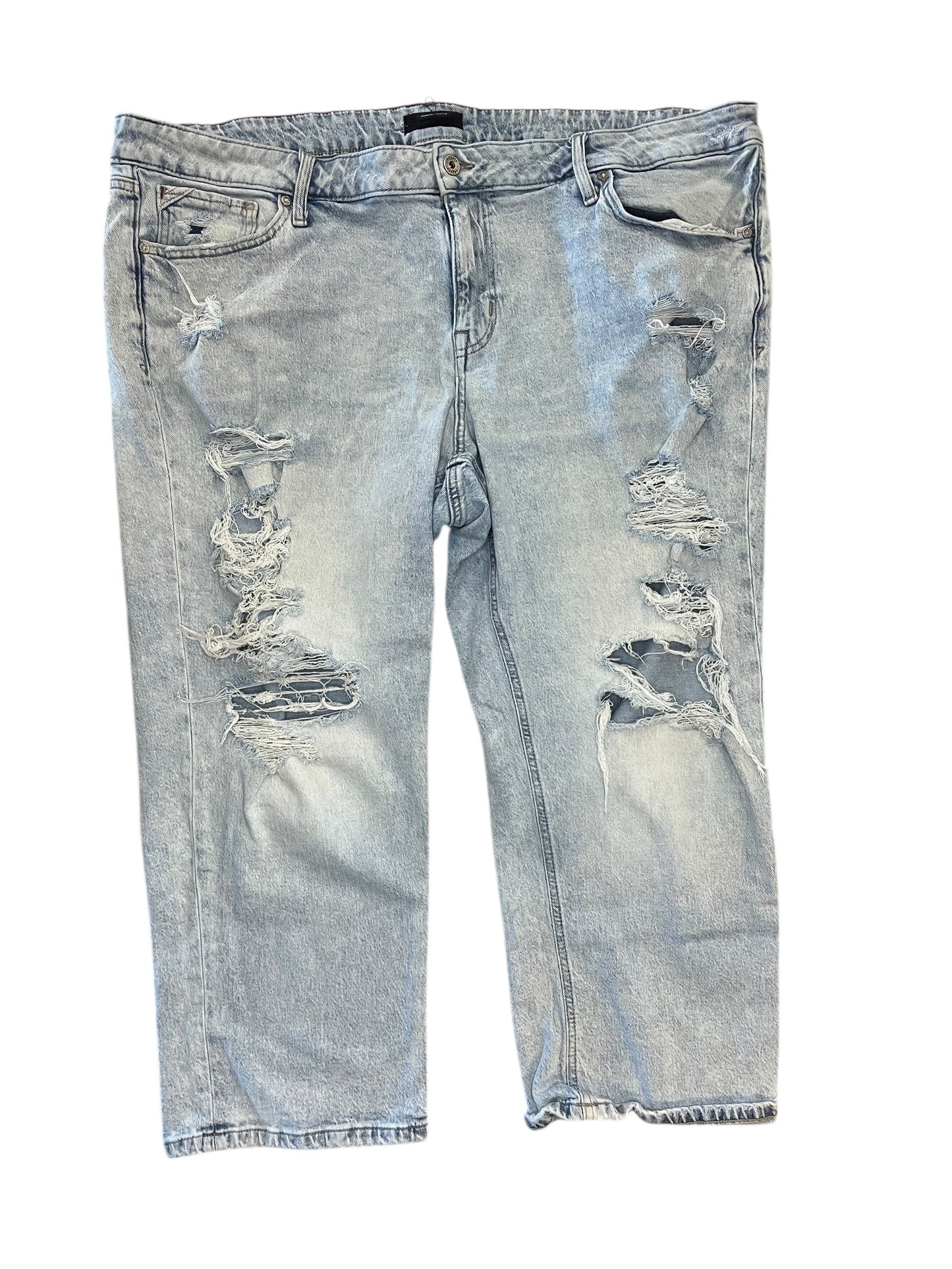 Jeans Straight By Edgely In Blue Denim, Size:24
