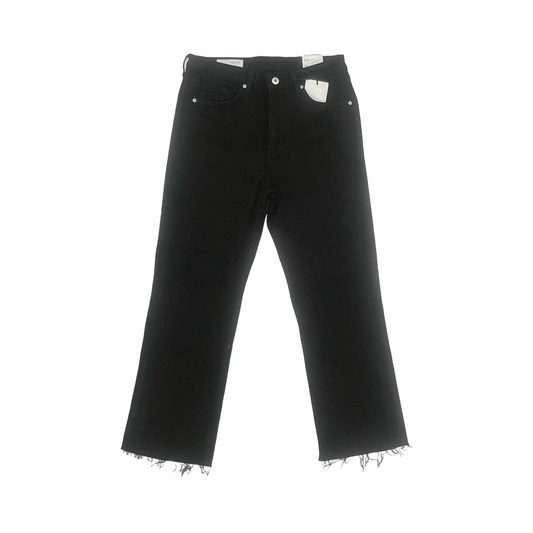 Jeans Cropped By Zara In Black, Size:10